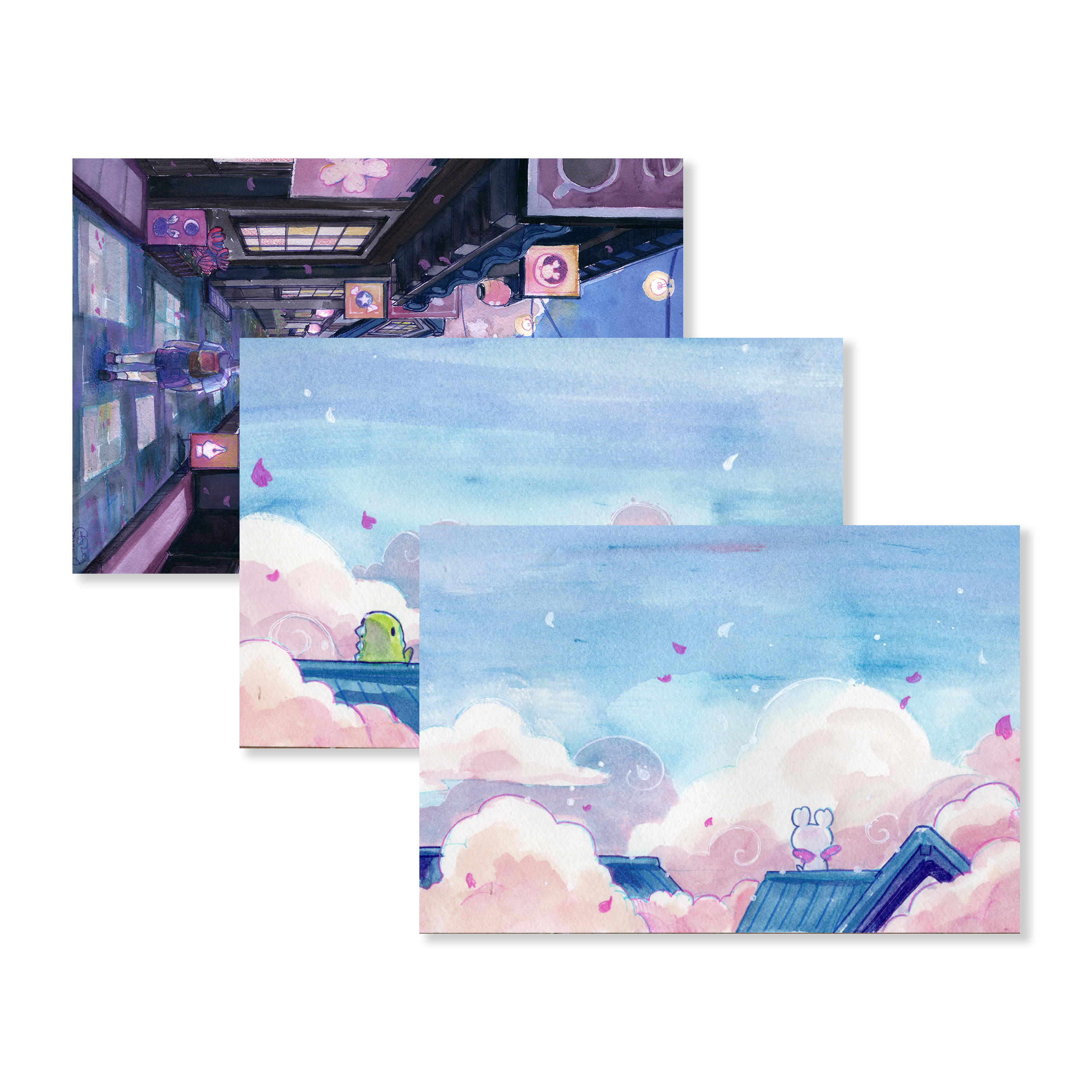 Esterbrook Sakura Street Postcards