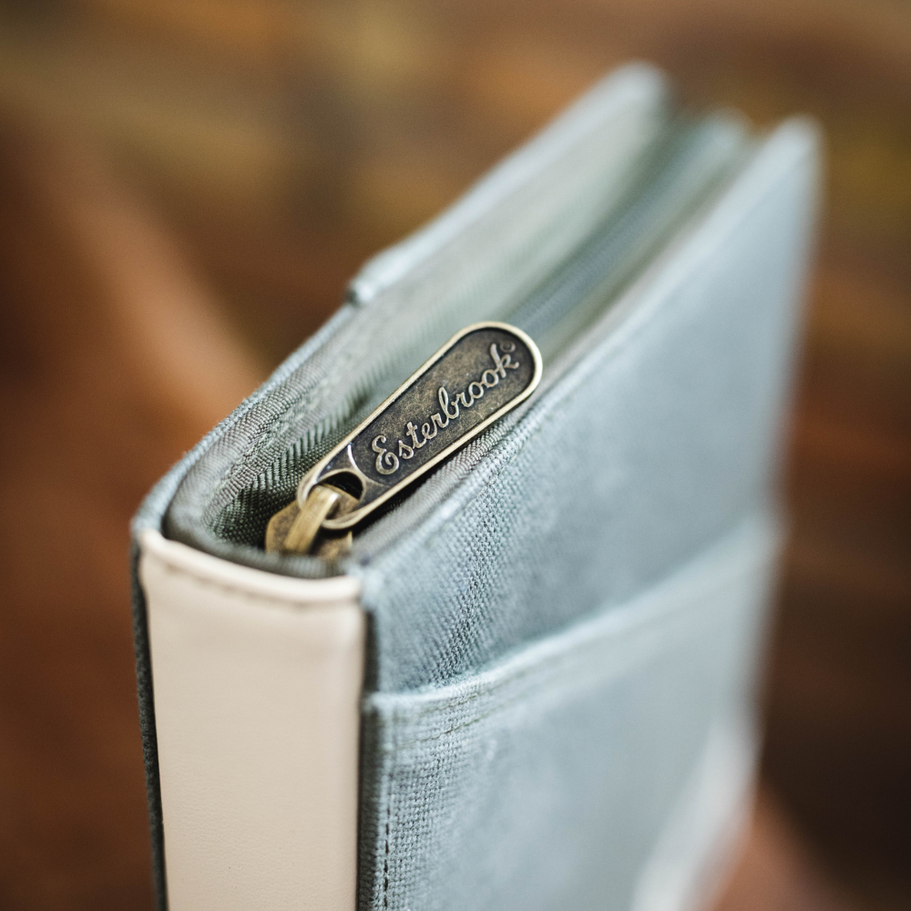 Esterbrook 20 Slot Canvas Zipper Pen Case Army Green