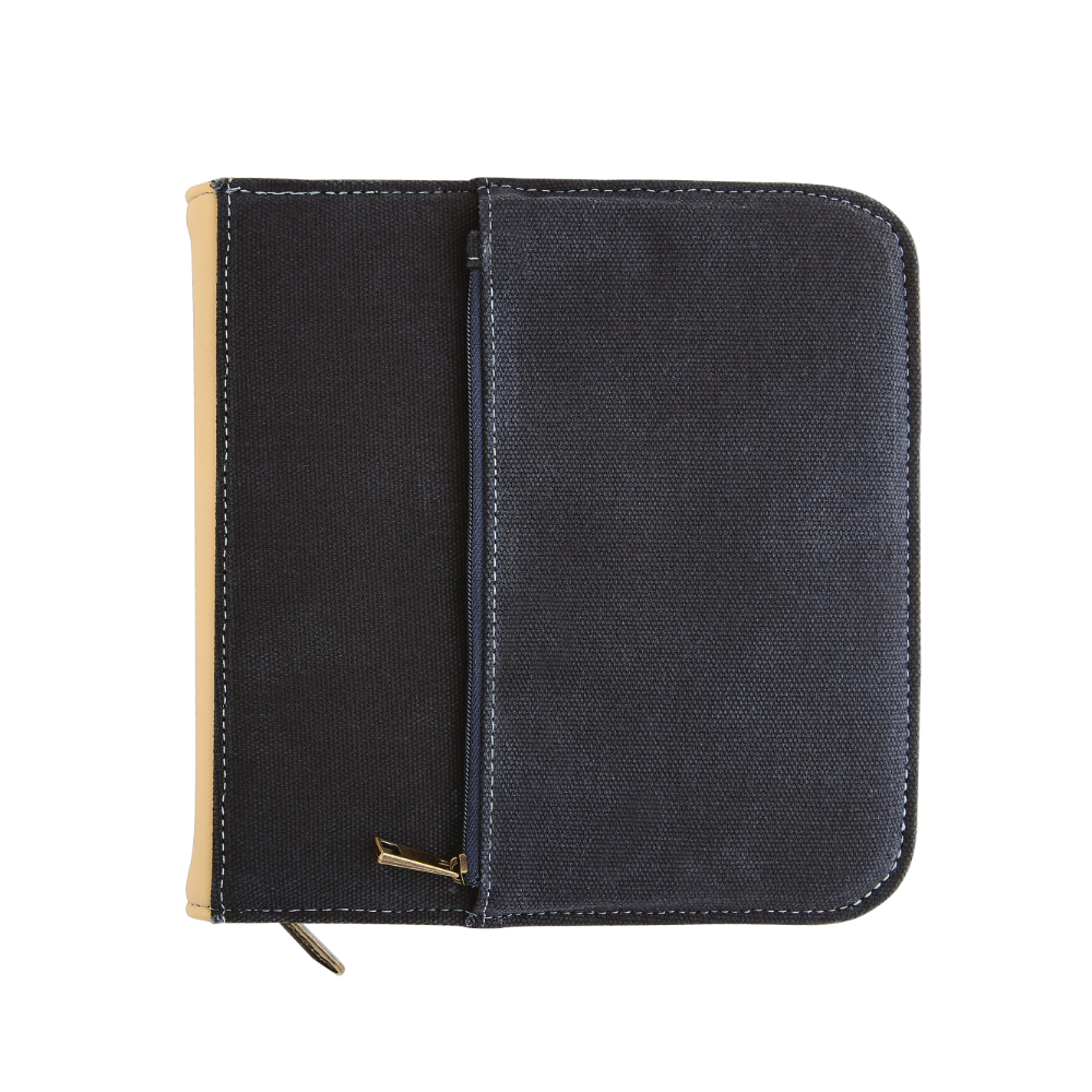 Esterbrook 20 Slot Canvas Zipper Pen Case Navy Blue