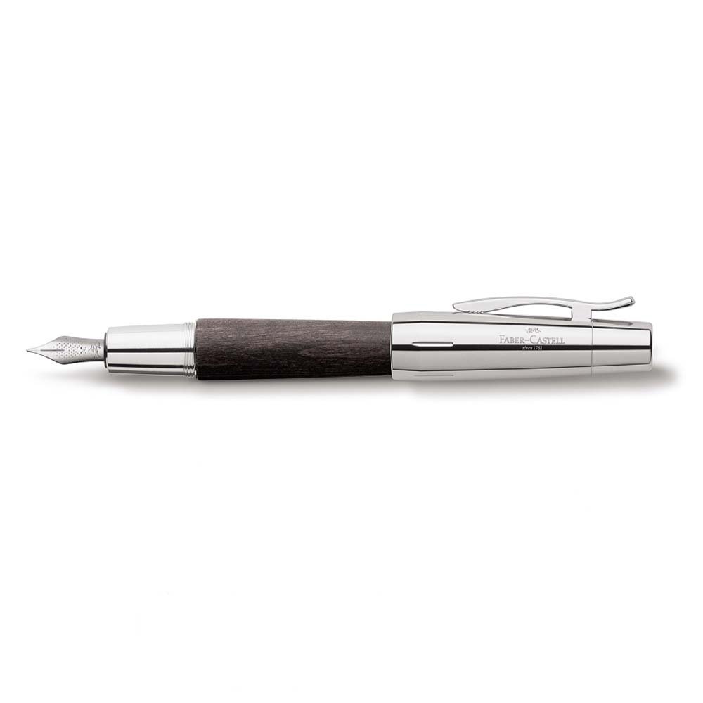 Faber-Castell E-Motion Wood Zwart Vulpen