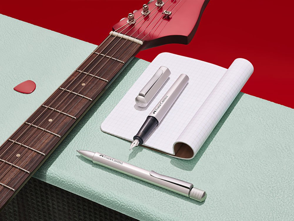 Faber-Castell Hexo Silver Fountain pen