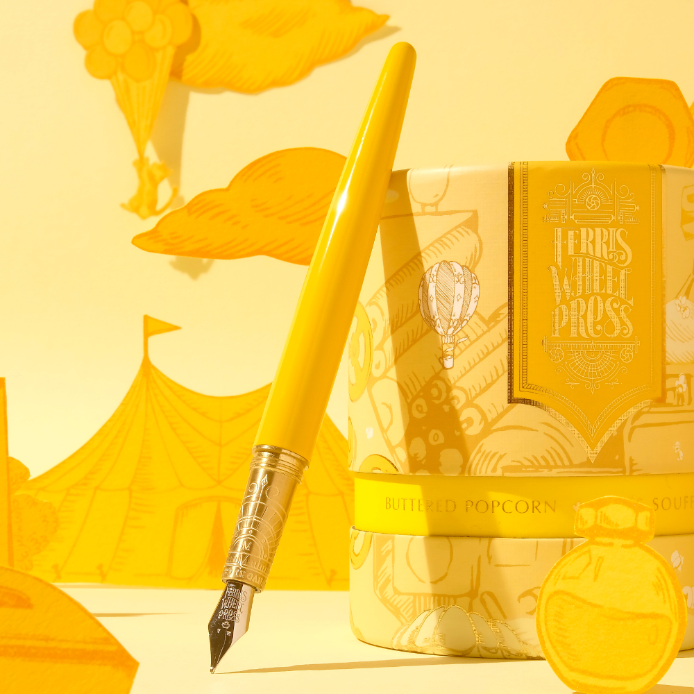 Ferris Wheel Press Brush Sunset Yellow Füllfederhalter