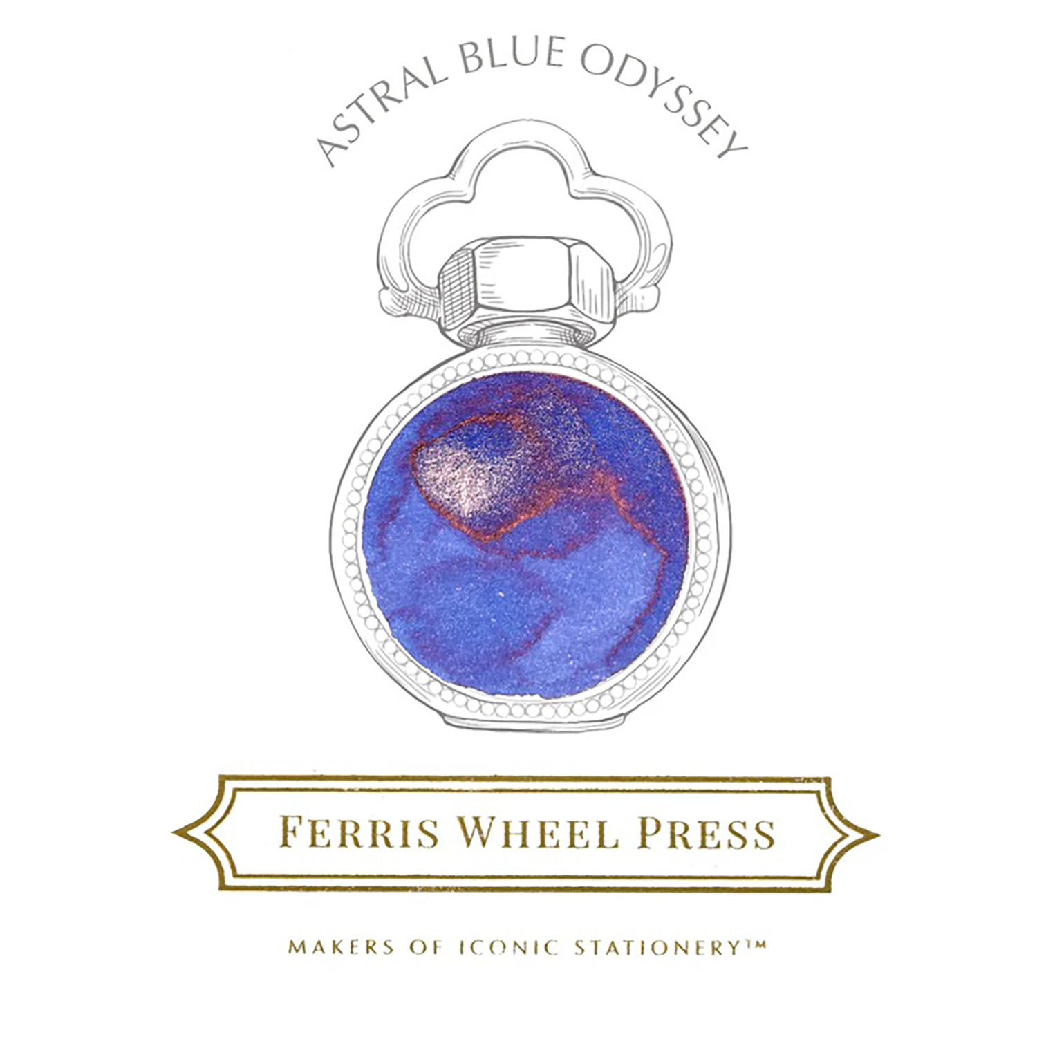 Ferris Wheel Press Astral Blue Odessey 38 ml Tintenfass