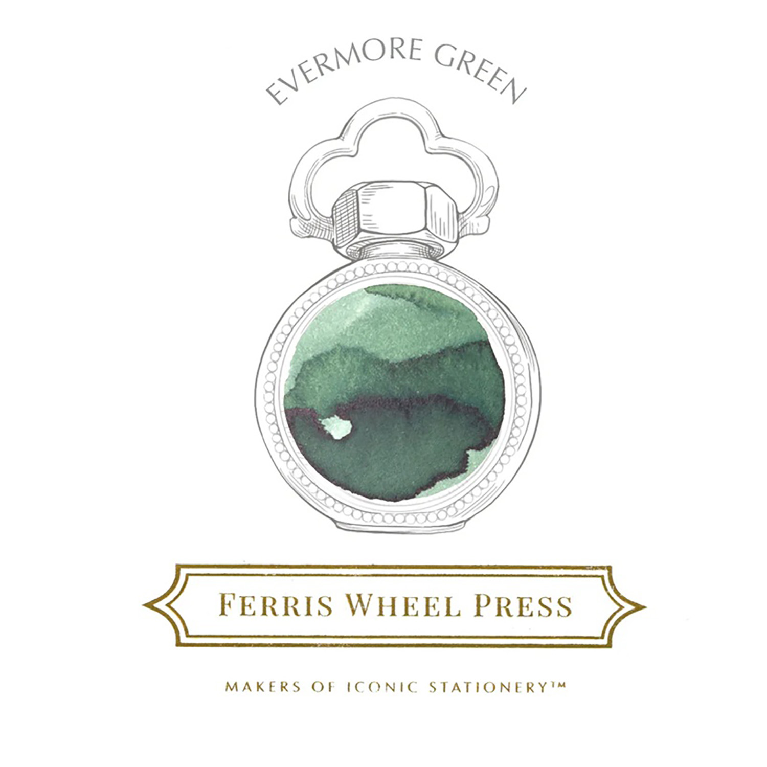 Ferris Wheel Press Evermore Green 38 ml Bläckhorn