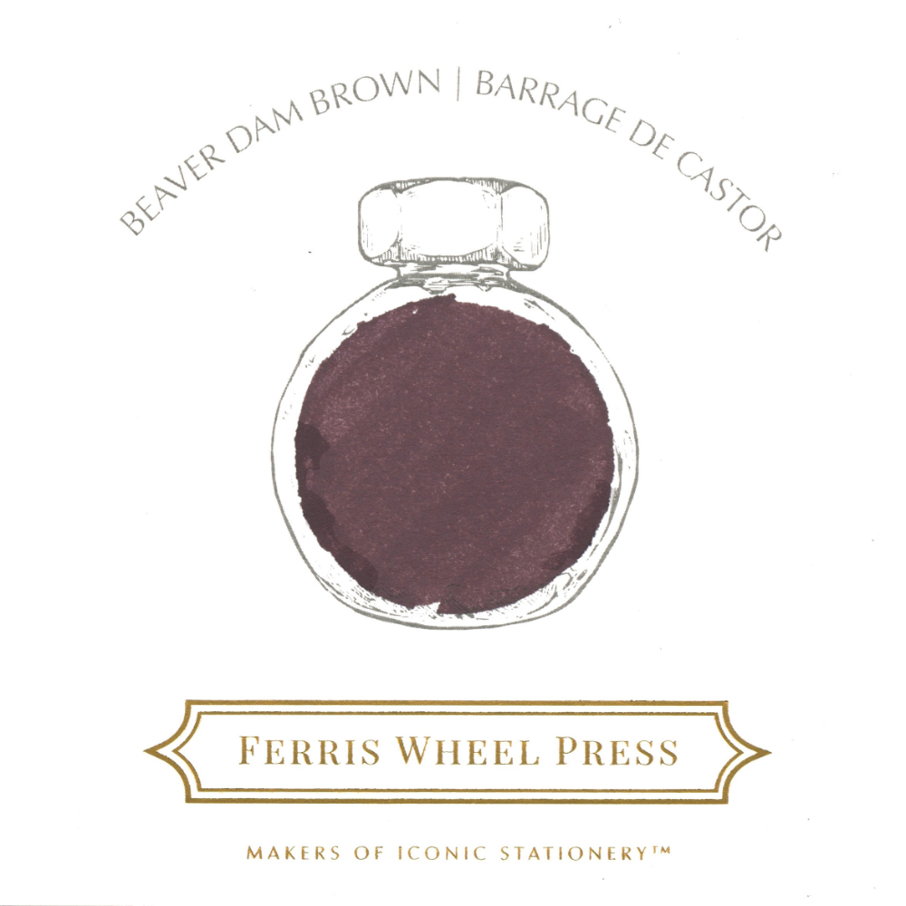 Ferris Wheel Press Autumn in Ontario Beaver Dam Brown 38 ml Encrier