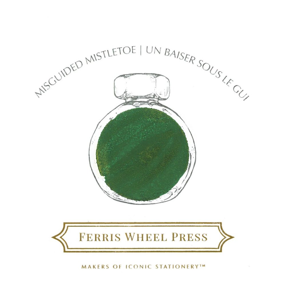 Ferris Wheel Press Home and Holly Misguided Mistletoe 38 ml Shimmering Tintero