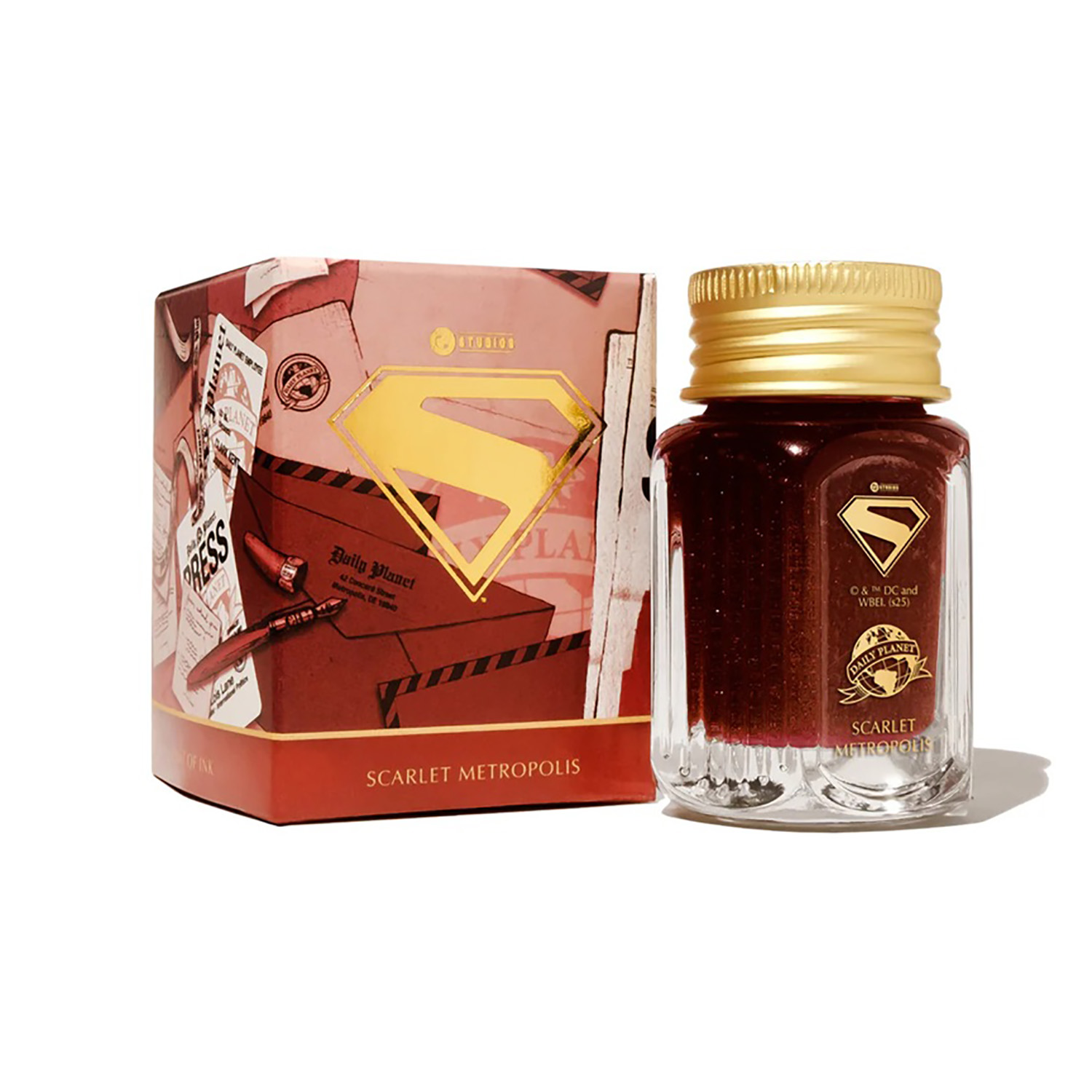 Ferris Wheel Press Superman Scarlet Metropolis 28 ml Ink Bottle