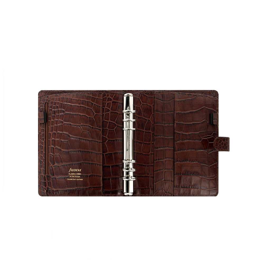 Filofax Classic Croc Chestnut A5 Organizer