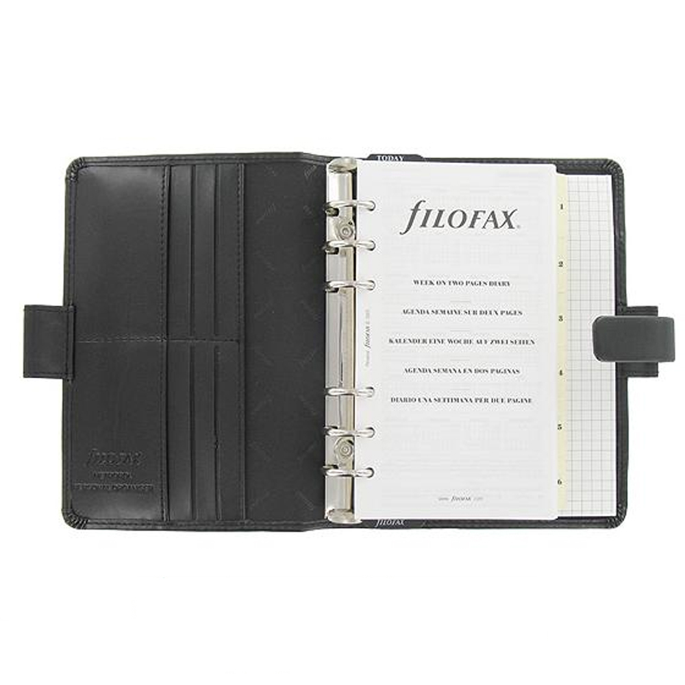 Filofax Metropol Black Personal Organizer