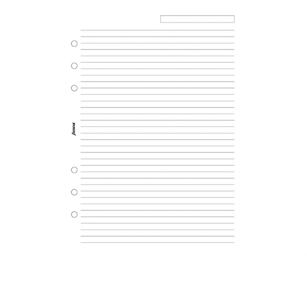 Filofax Refill A5 White Ruled Notepaper