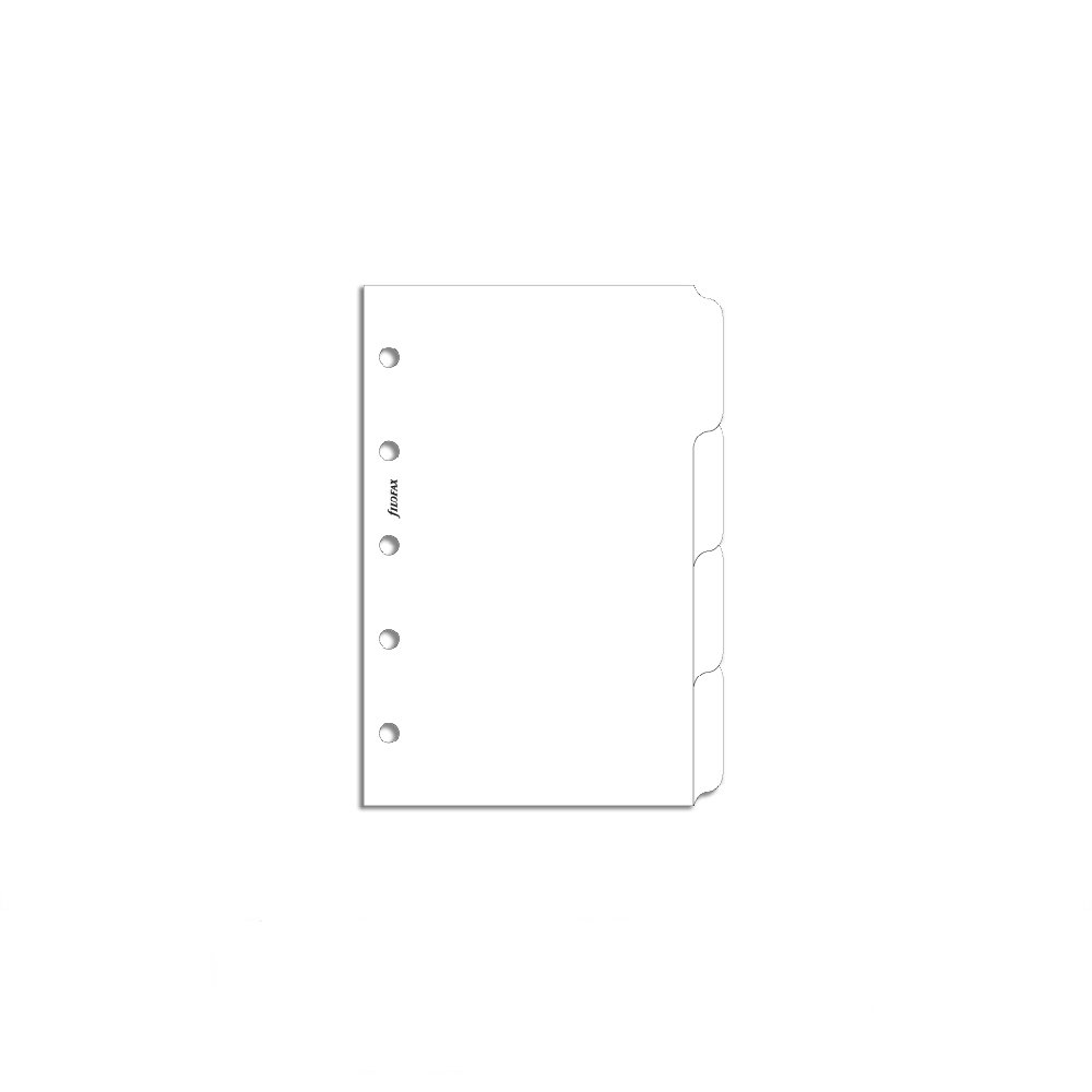 Mini - Filofax Refill Mini White Blank Index