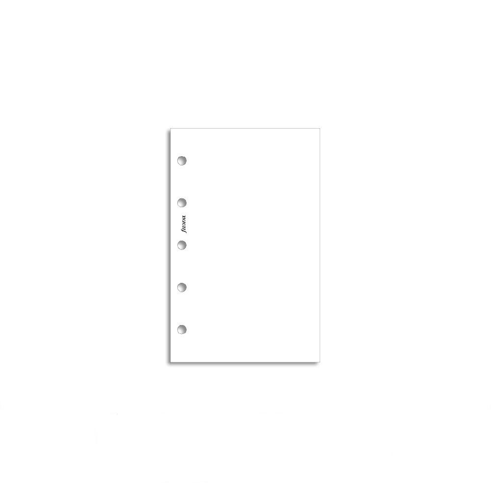 Filofax Refill Mini White Plain Notepaper