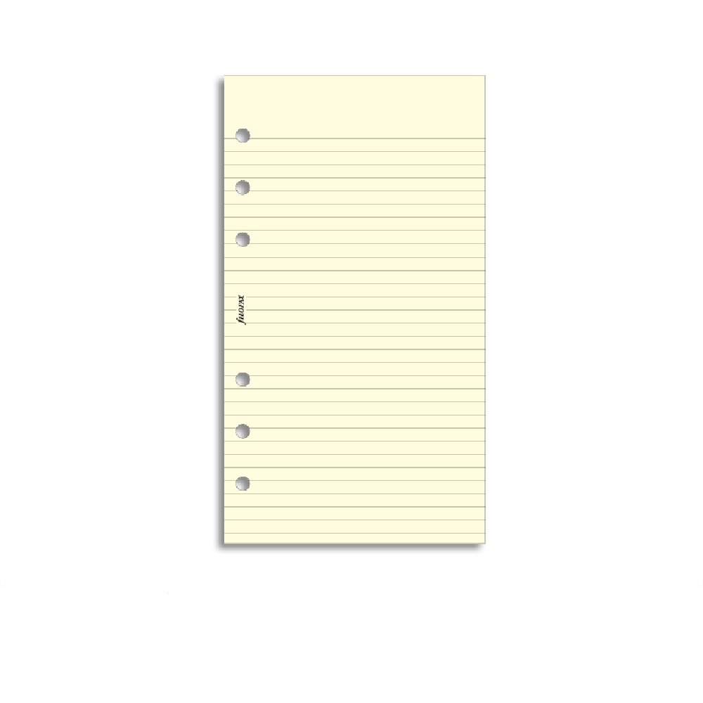 Filofax Refill Personal Cream Ruled Notepaper