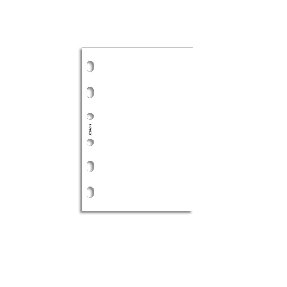 Pocket - Filofax Refill Pocket White Plain Notepaper