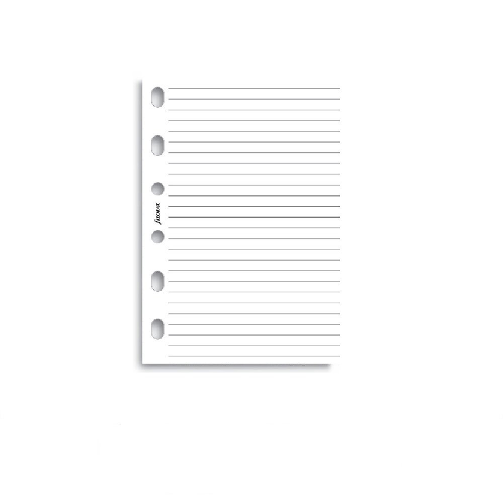 Filofax Vulling Pocket Wit Gelinieerd Notitiepapier