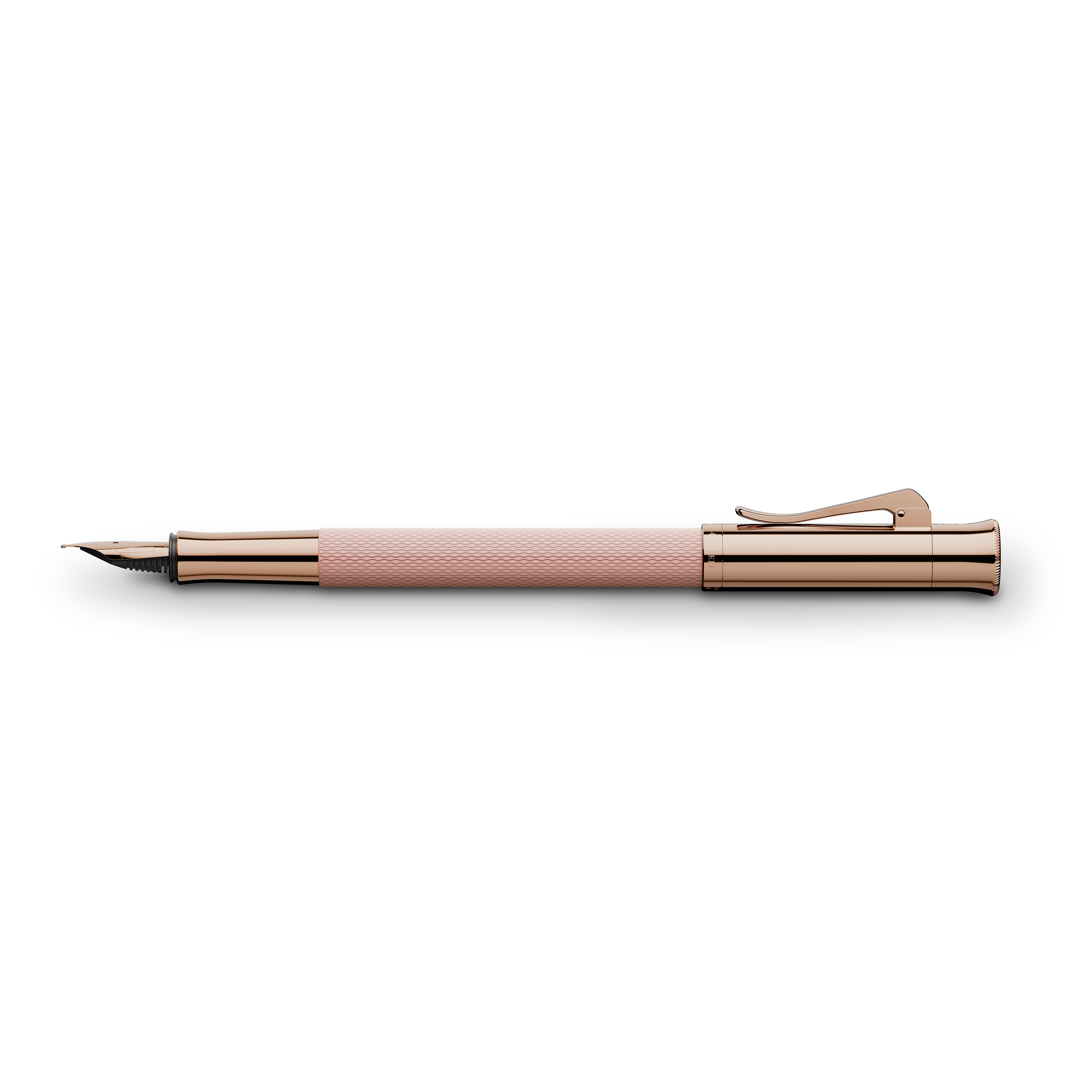 Graf von Faber-Castell Guilloche Tinted Metal Rose Fountain pen