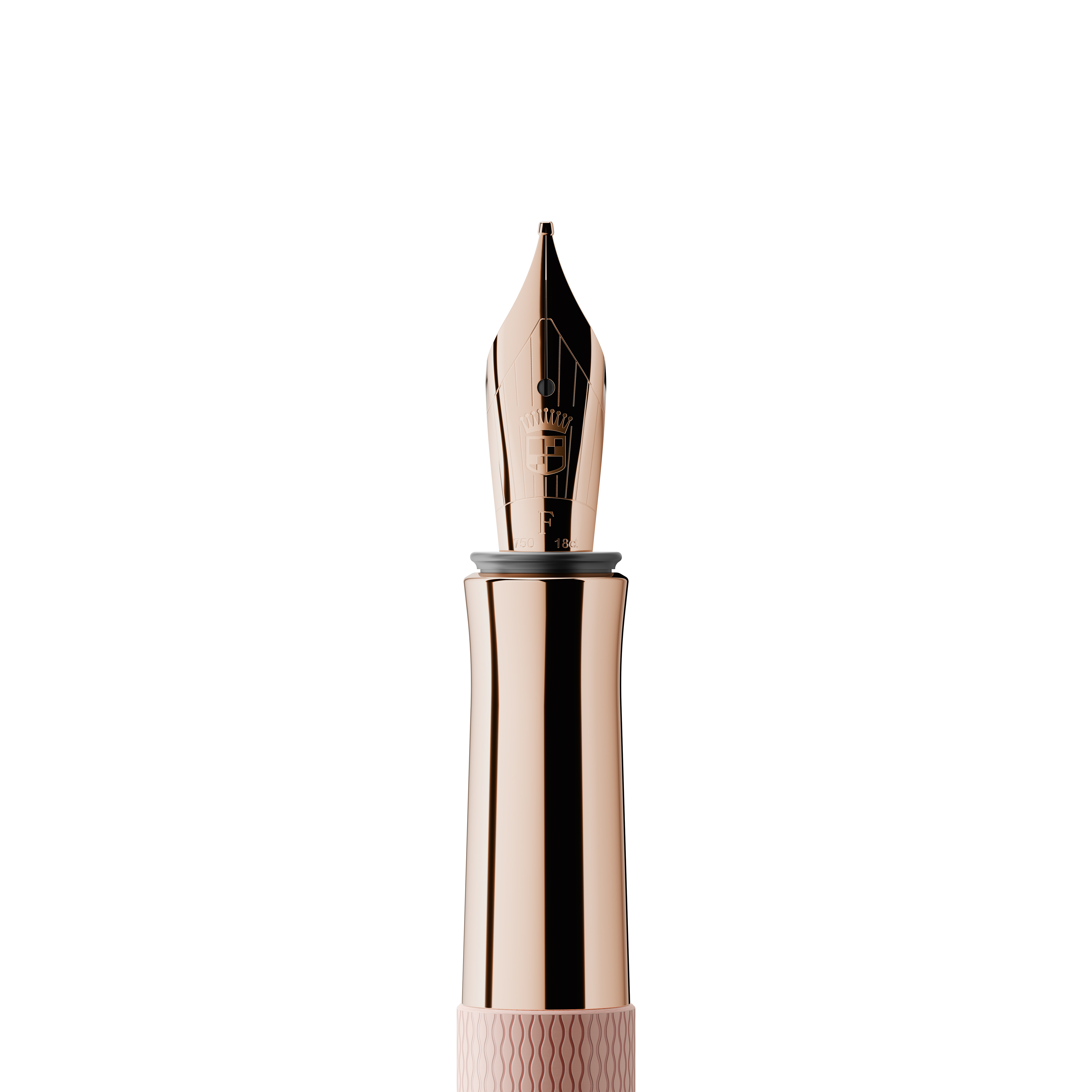 Graf von Faber-Castell Guilloche Tinted Metal Rose Fountain pen