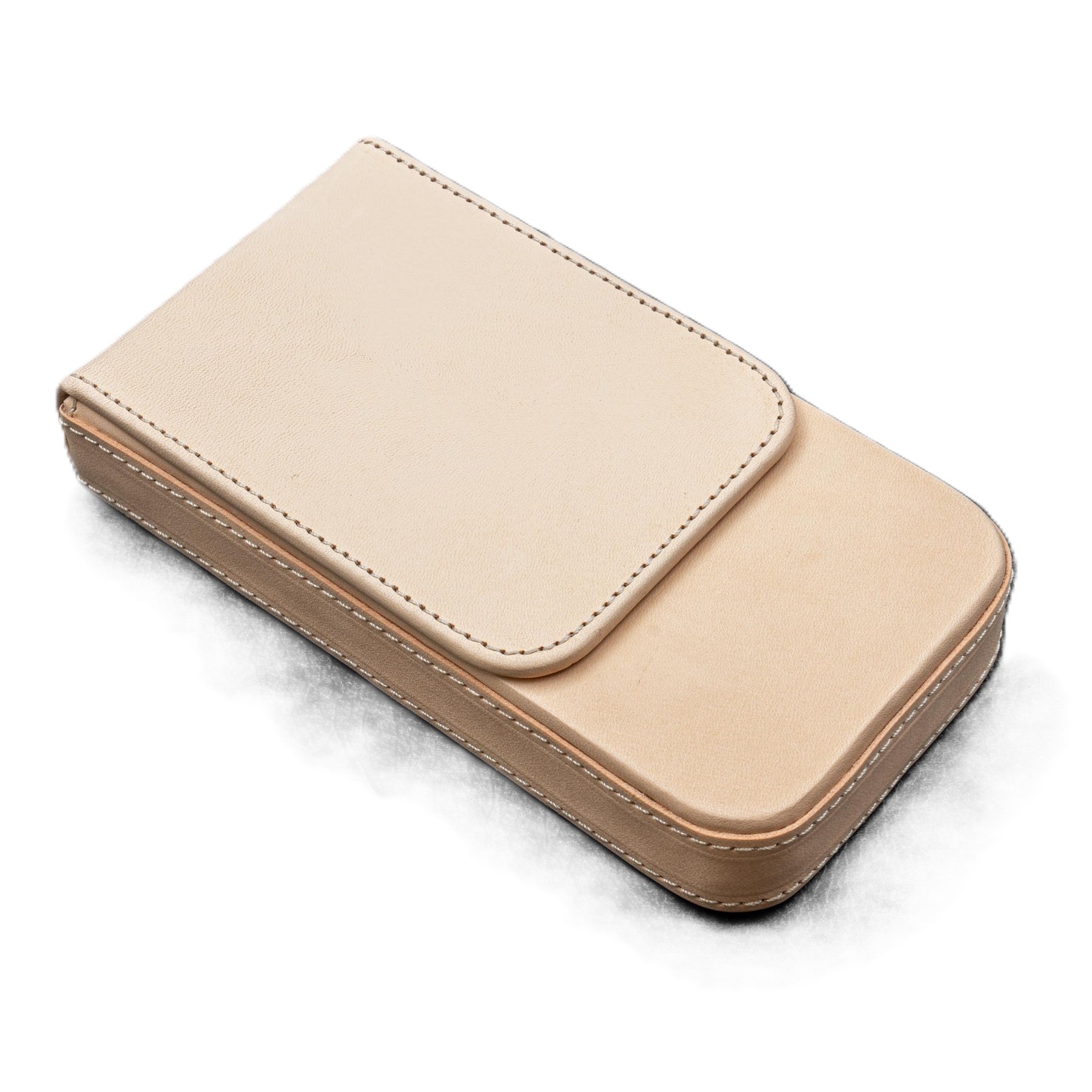 Galen Leather Magnum Opus 3 Slots Undyed Hard Pen Case