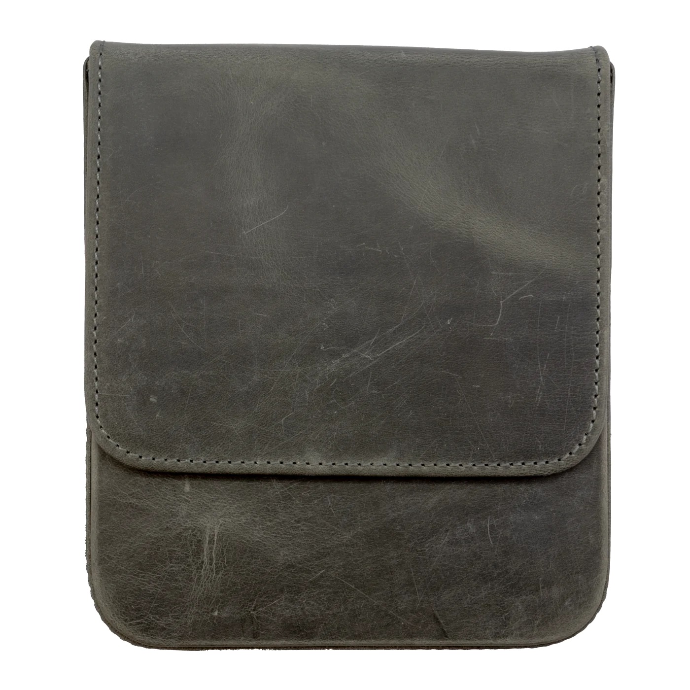 Galen Leather Magnum Opus 6 Slots Crazy Horse Smoky Hard Pen Case