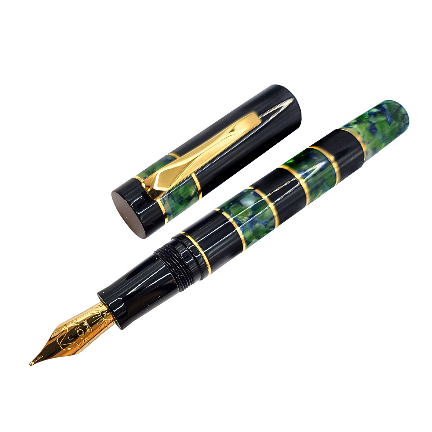Gioia Penelope Green Marble GT Fountain pen