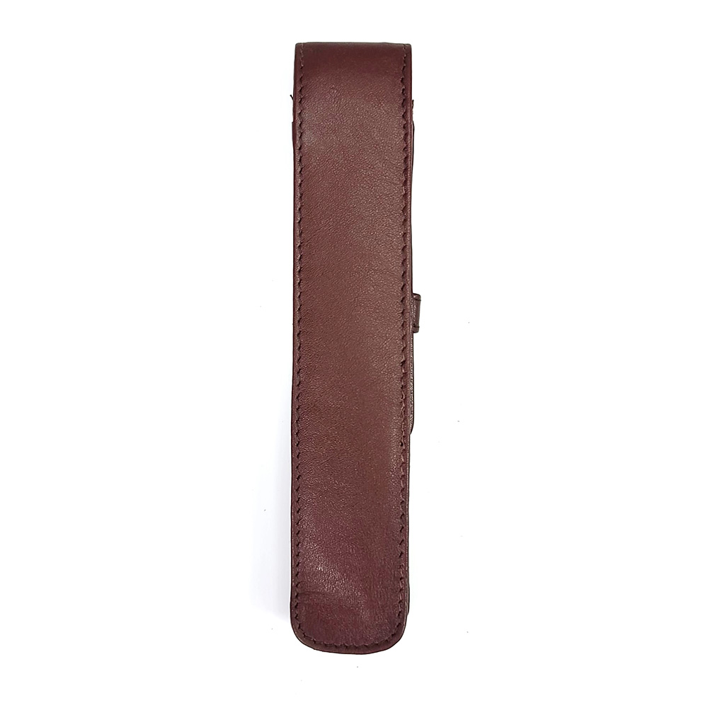 Girologio Antique Brown Leather Pen Case (Single)