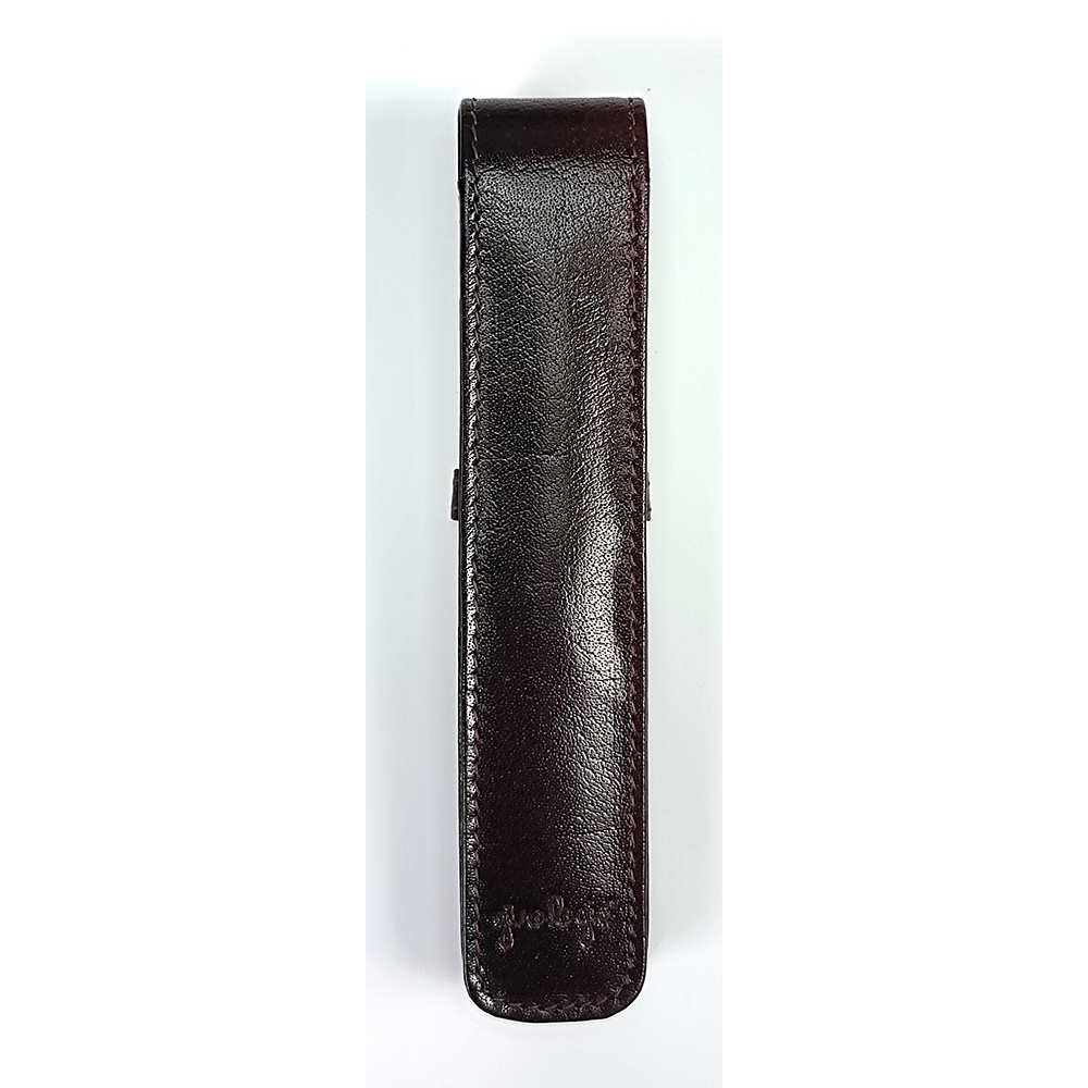 Girologio Oxblood Leather Pen Case (Single)