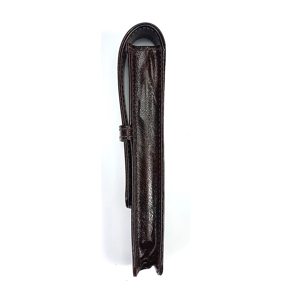 Girologio Oxblood Leather Pen Case (Single)