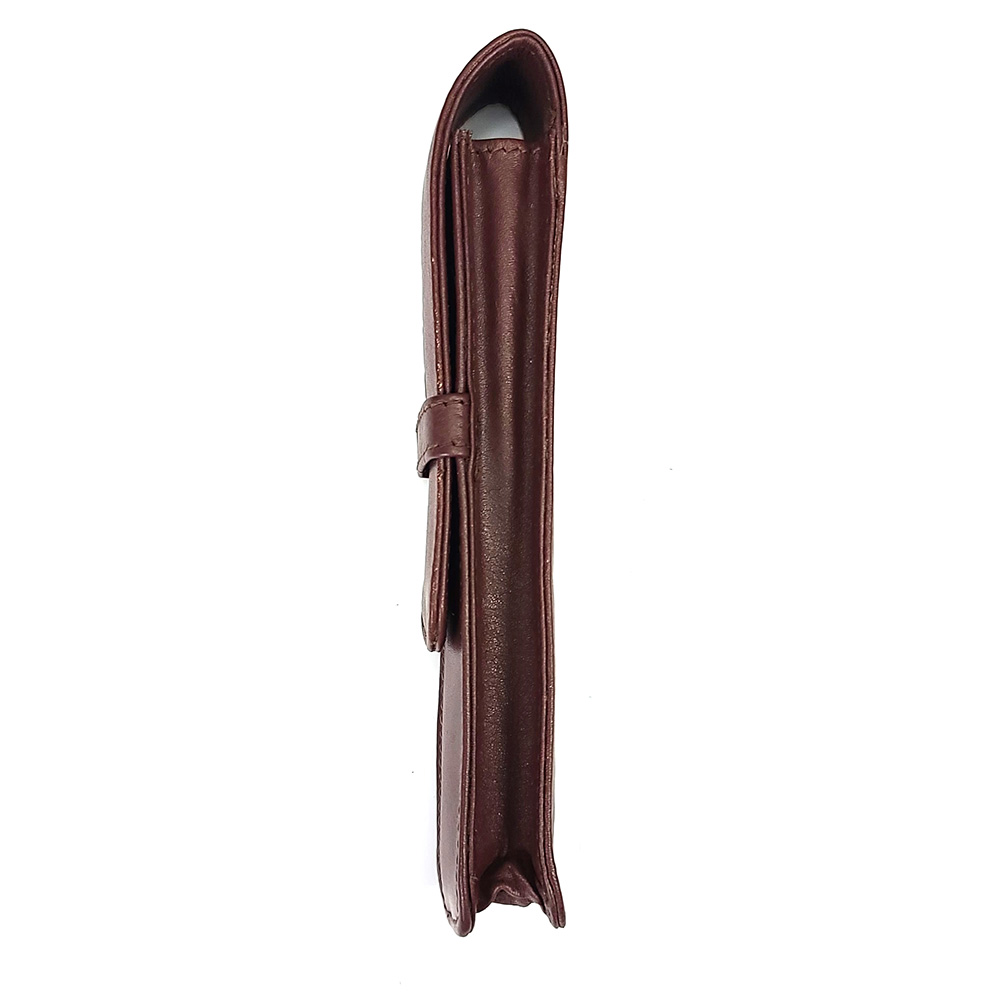 Girologio Antique Brown Leather Pen Case (Single)