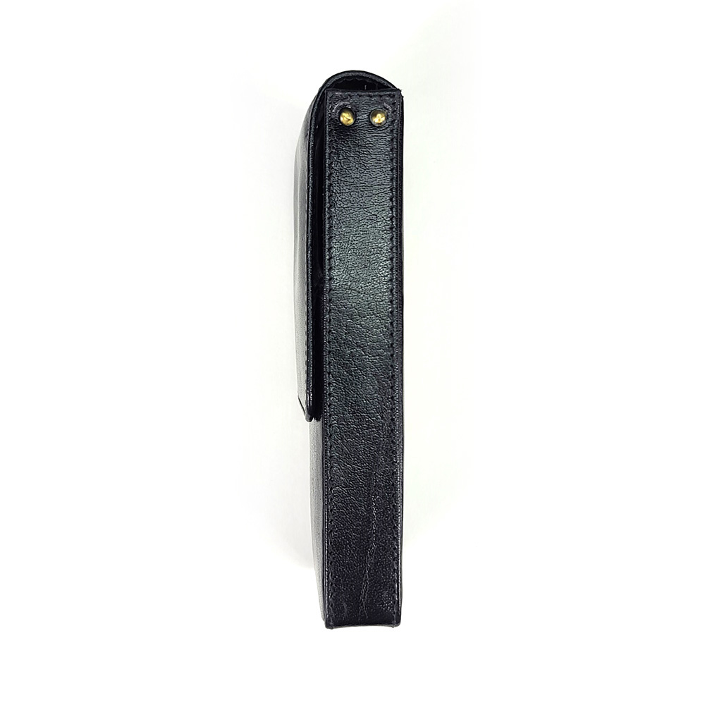 Girologio Black Magnetic Leather Pen Case (3 pens)