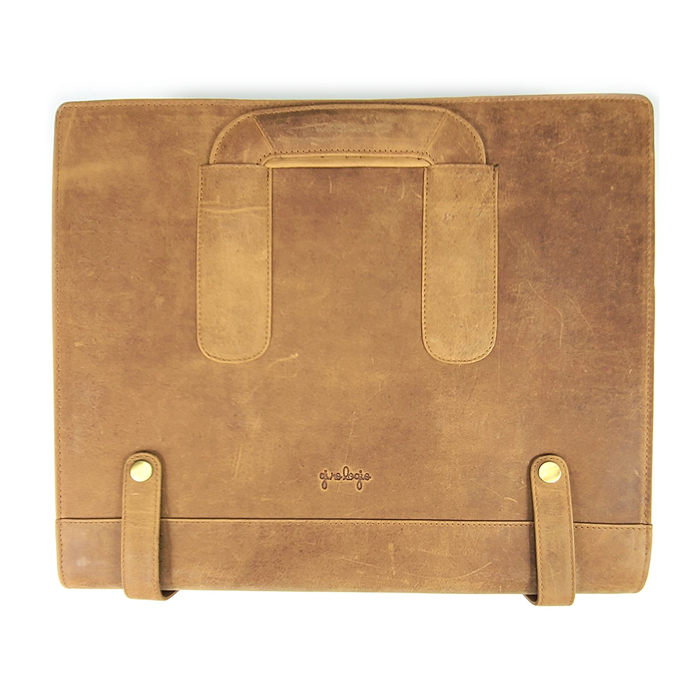 Girologio Saddle Tan Leather Pen Case (96 pens)