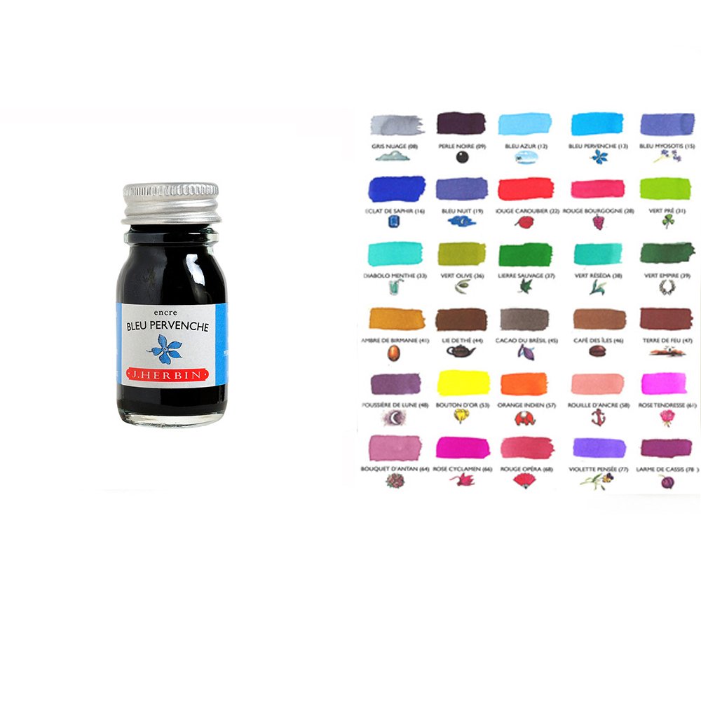 J. Herbin Perle des Encres Ink - 10ml Ink Bottle (30 colors)