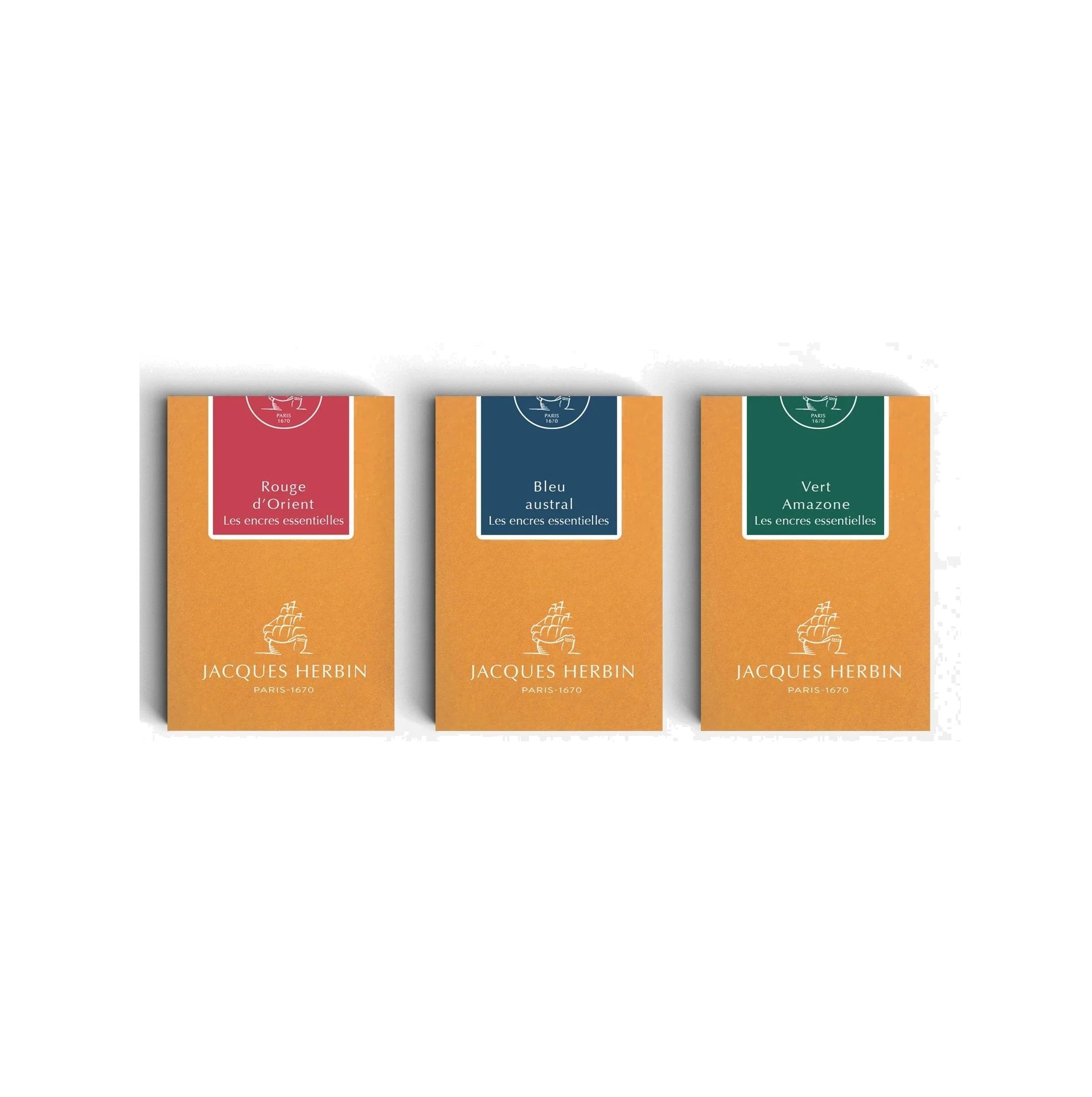 Jacques Herbin Essentielles Inkt - Inktcartridges (10 kleuren)