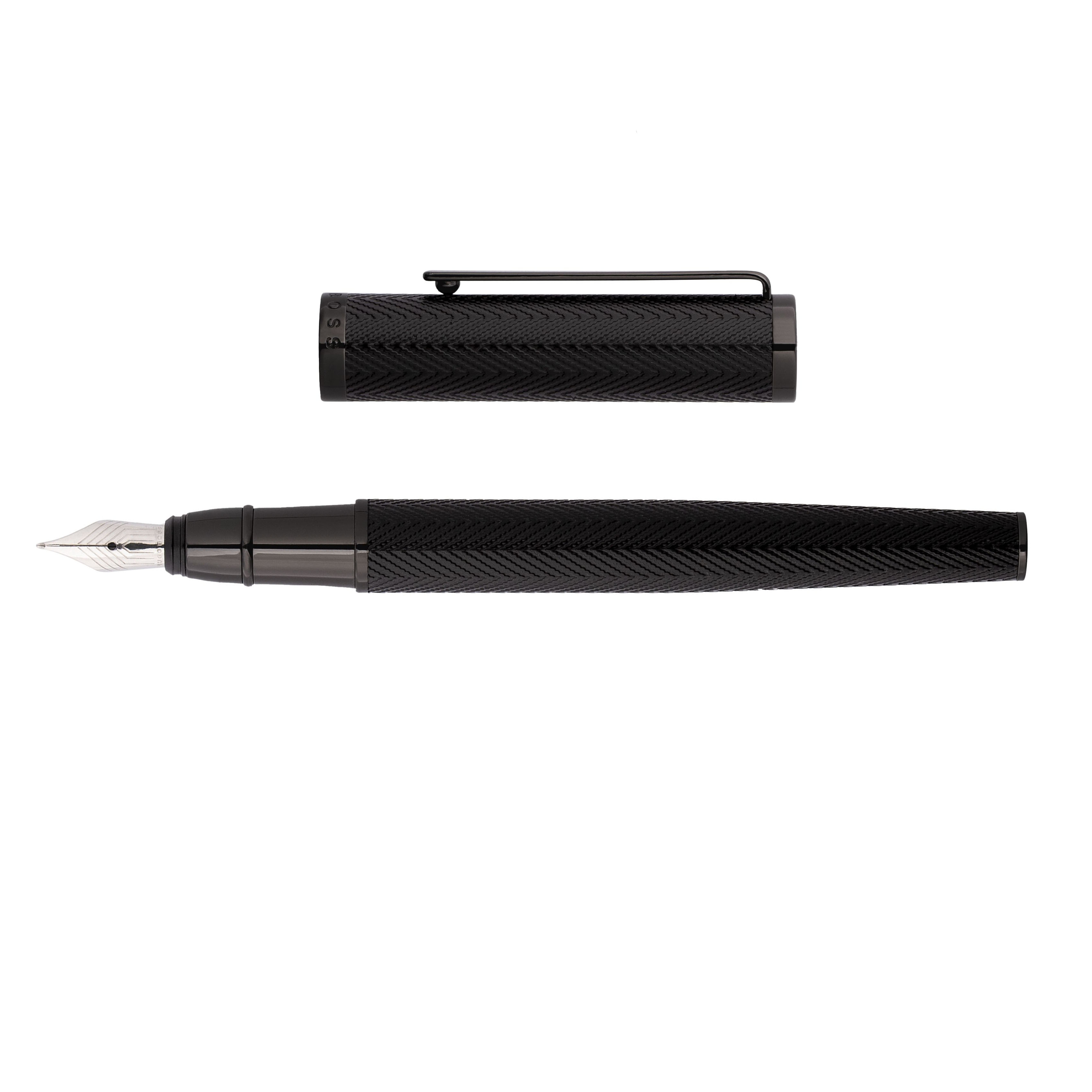 Hugo Boss Formation Herringbone Gunmetal Fountain pen
