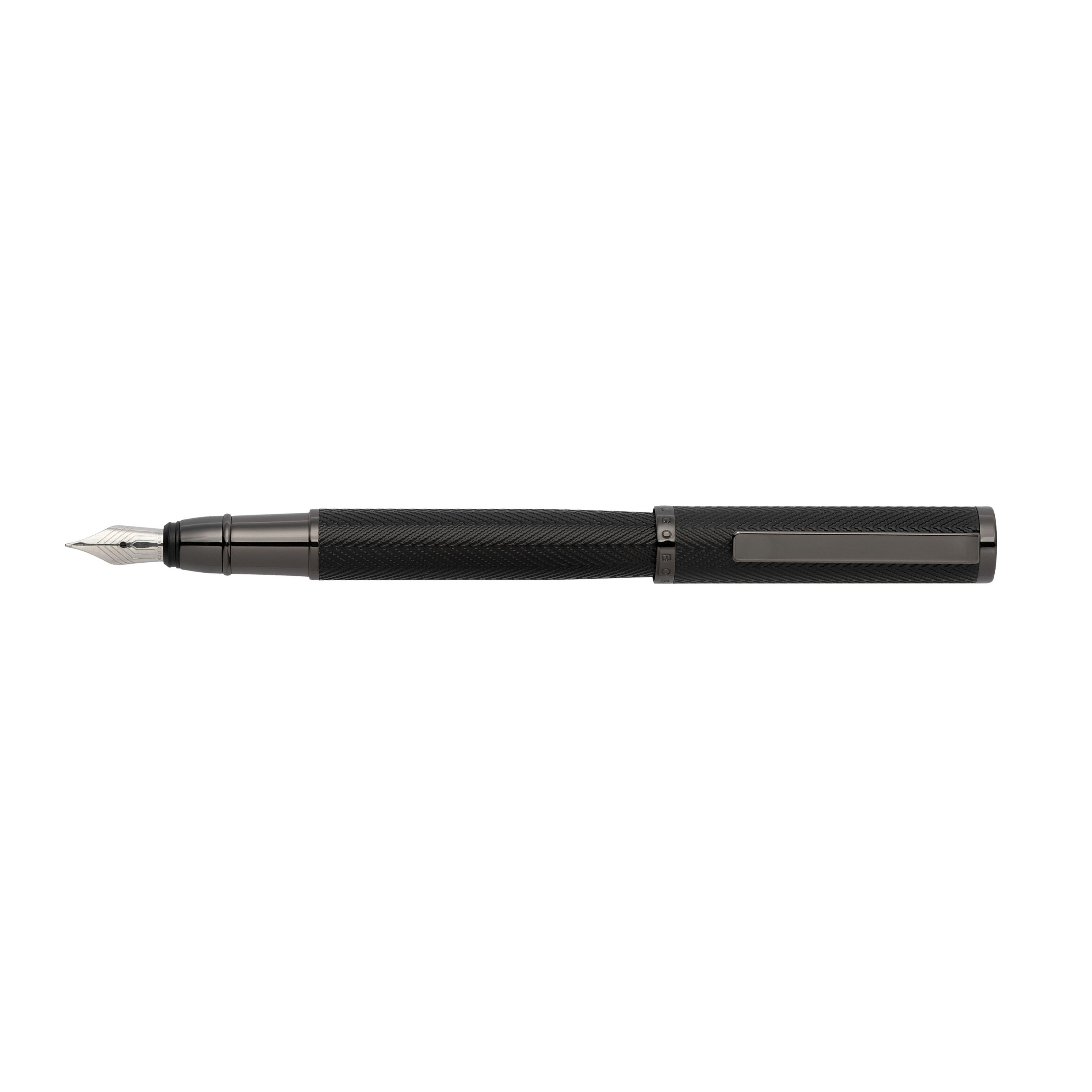 Hugo Boss Formation Herringbone Gunmetal Fountain pen
