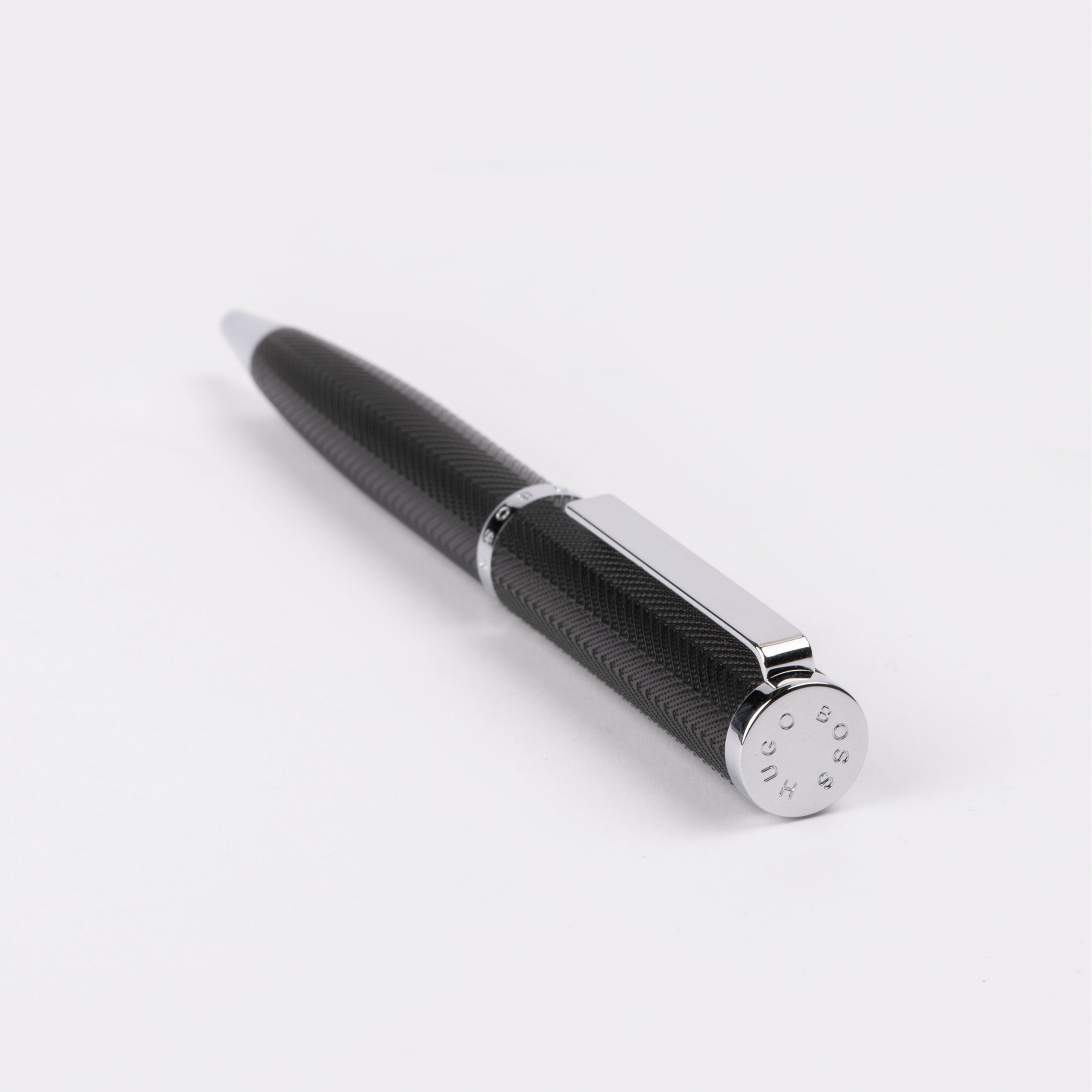 Hugo Boss Formation Herringbone Chrome Ballpoint