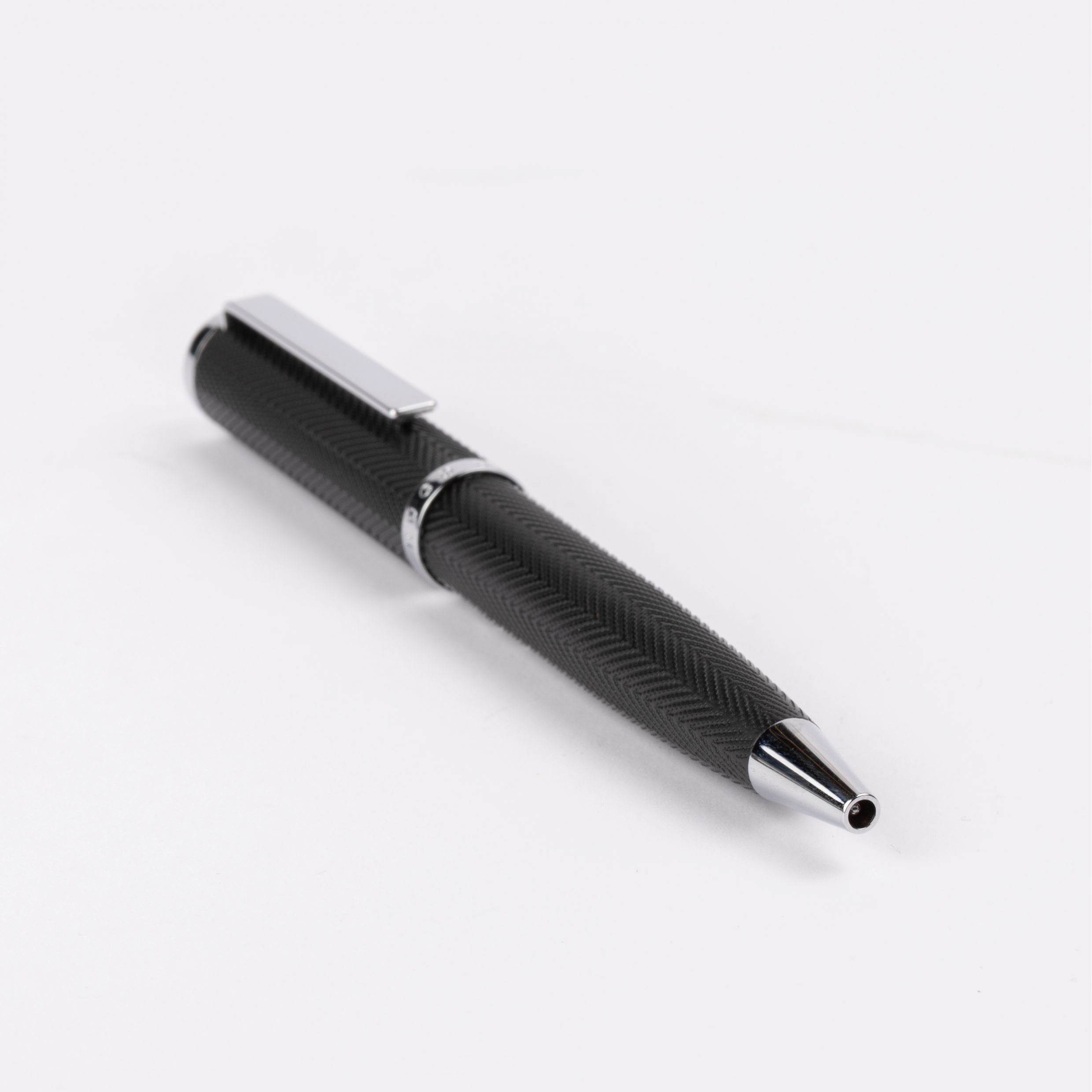 Hugo Boss Formation Herringbone Chrome Ballpoint