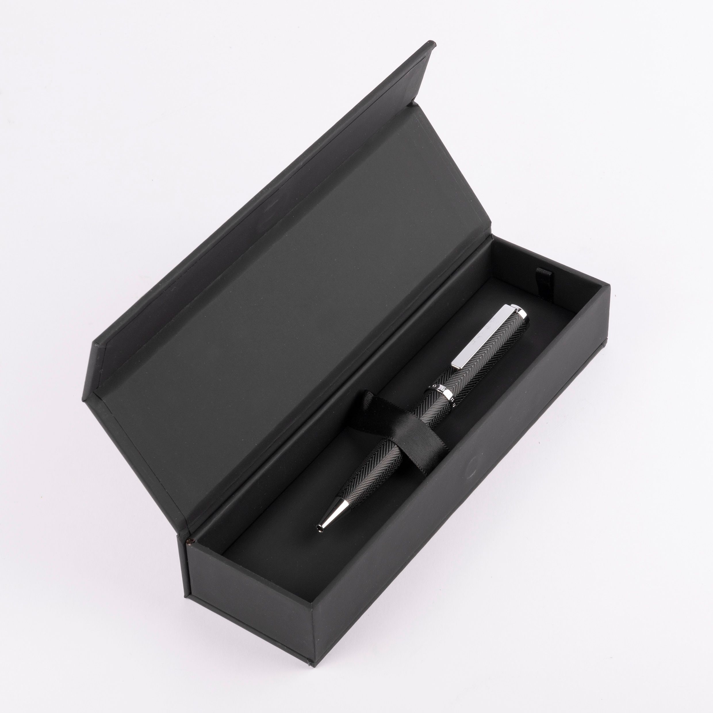 Hugo Boss Formation Herringbone Chrome Ballpoint