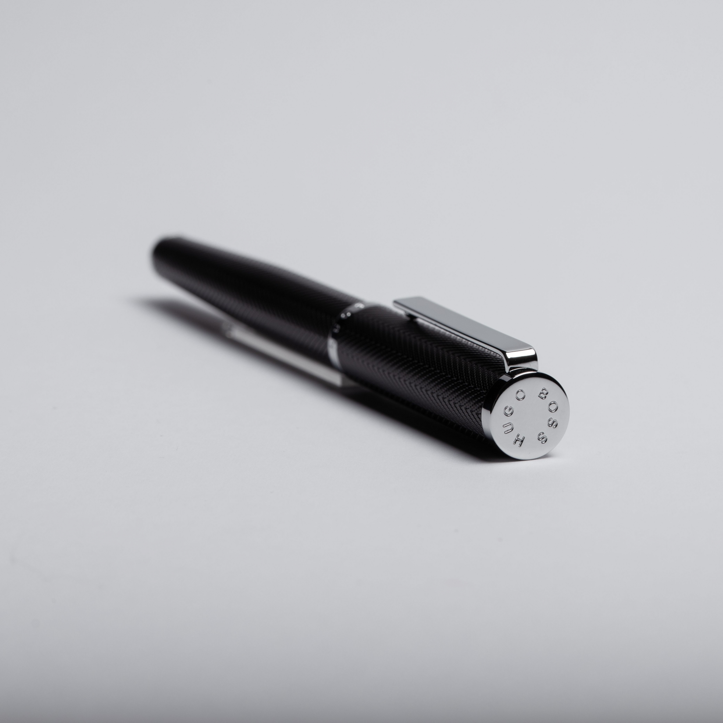 Hugo Boss Formation Herringbone Chrome Rollerball