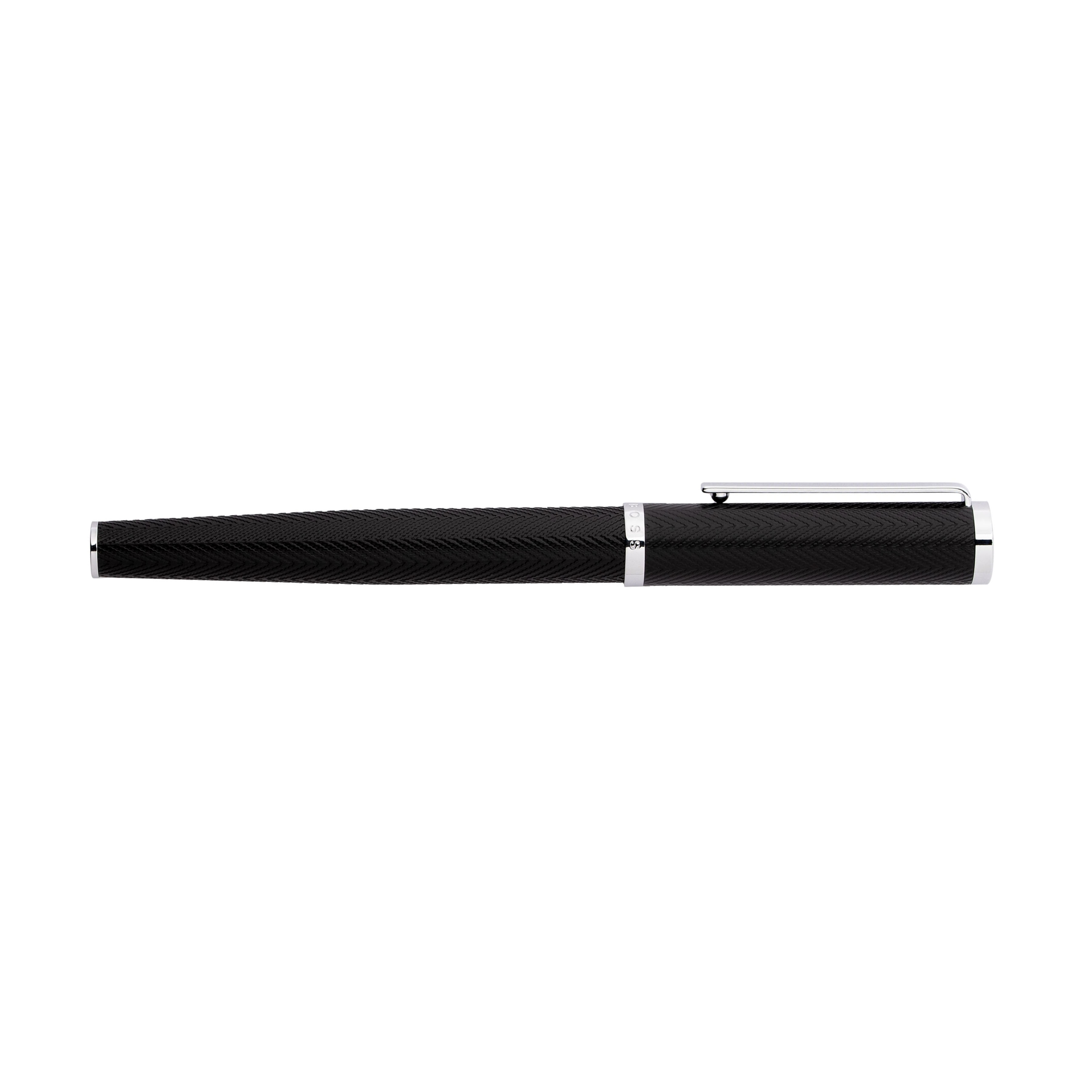 Hugo Boss Formation Herringbone Chrome Rollerball