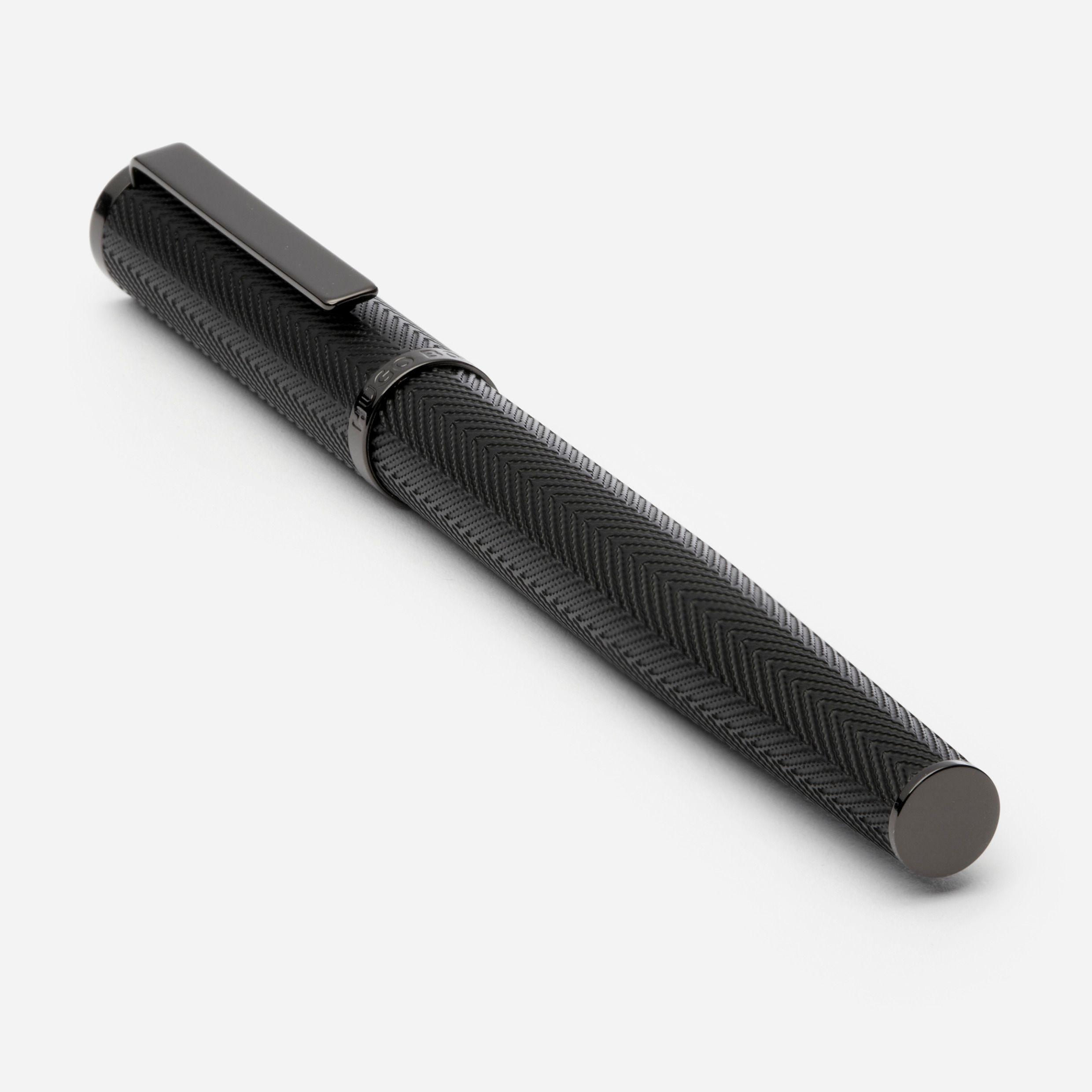 Hugo Boss Formation Herringbone Gunmetal Rollerball