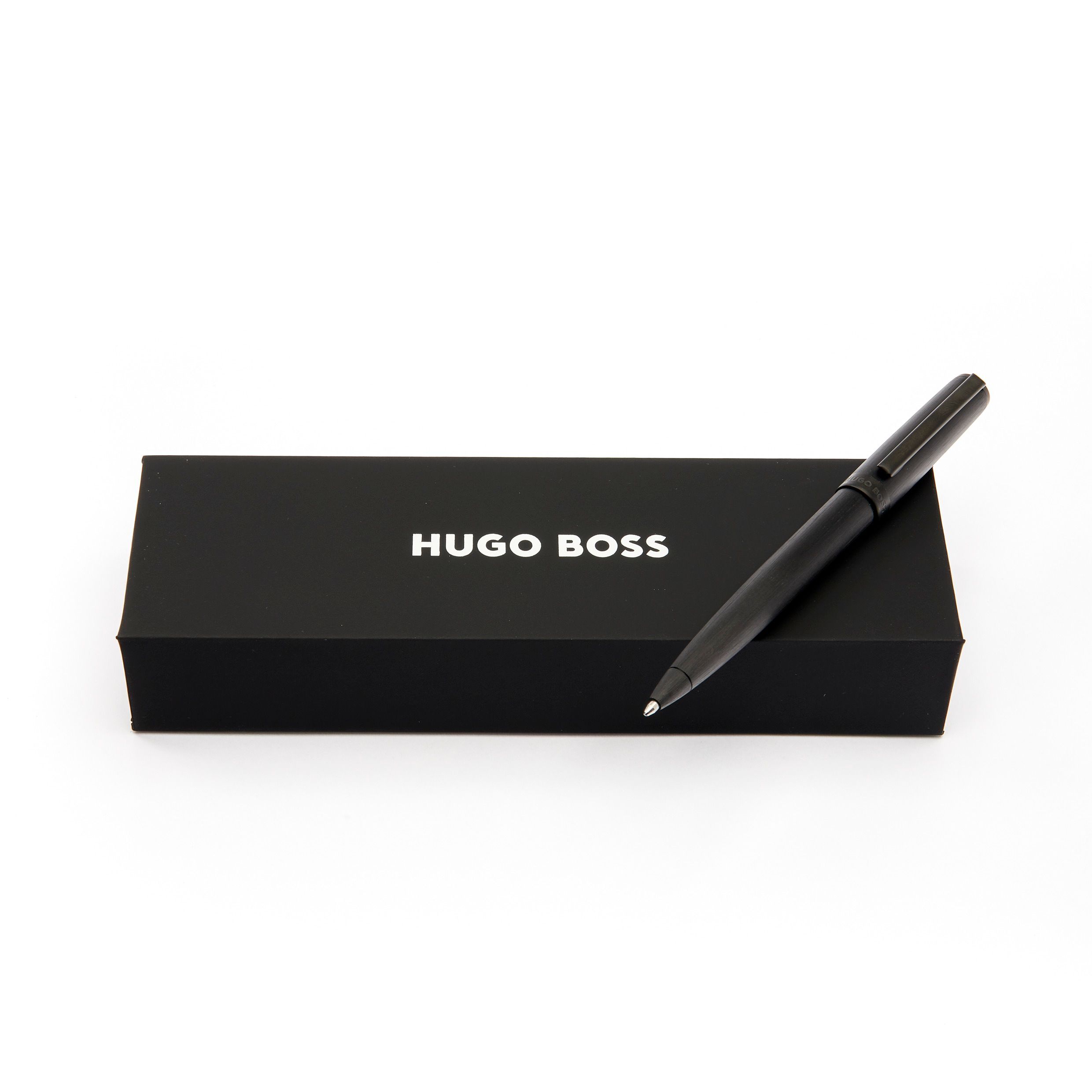 Hugo Boss Gear Brushed Black Balpen