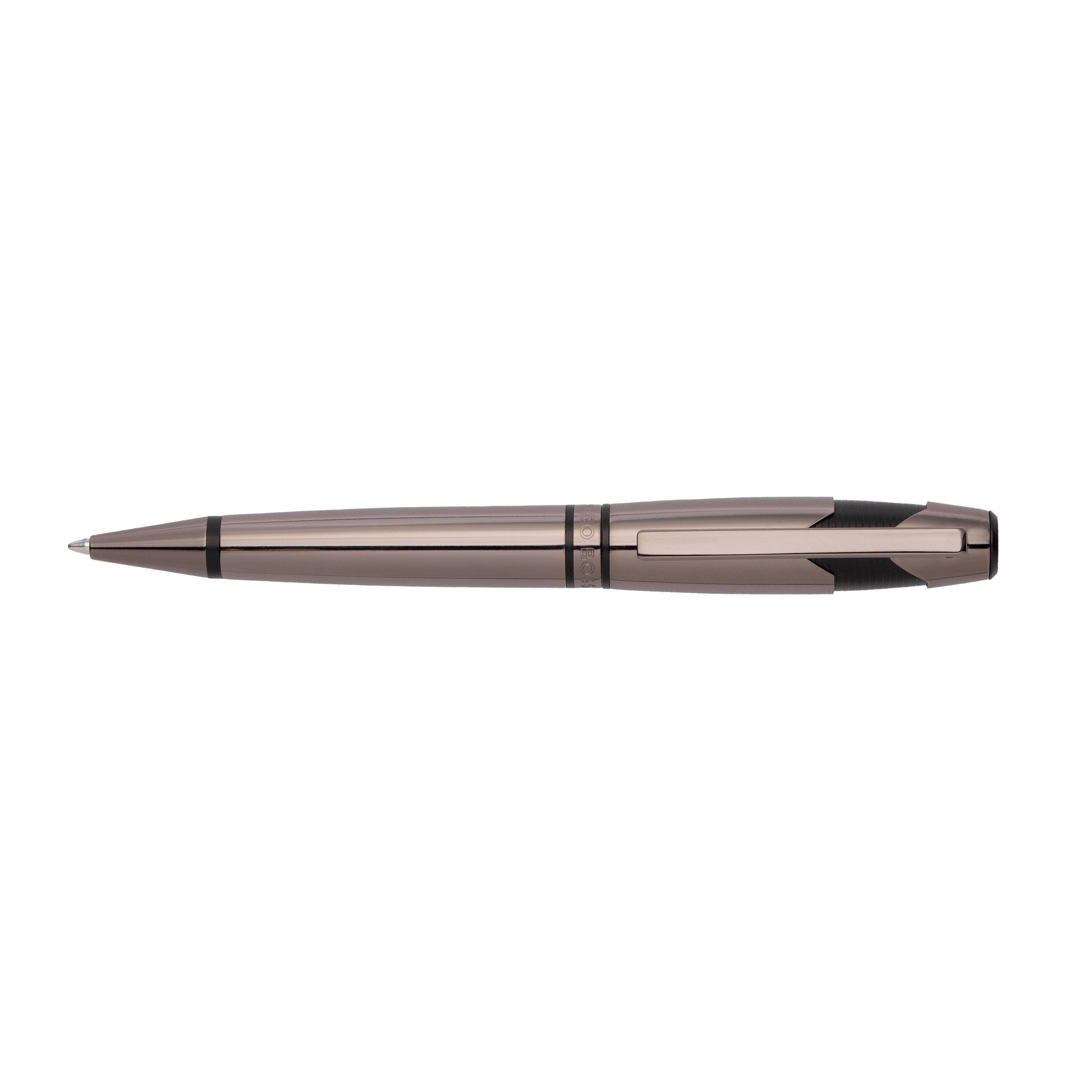 Hugo Boss Chevron Gunmetal Stylo Bille