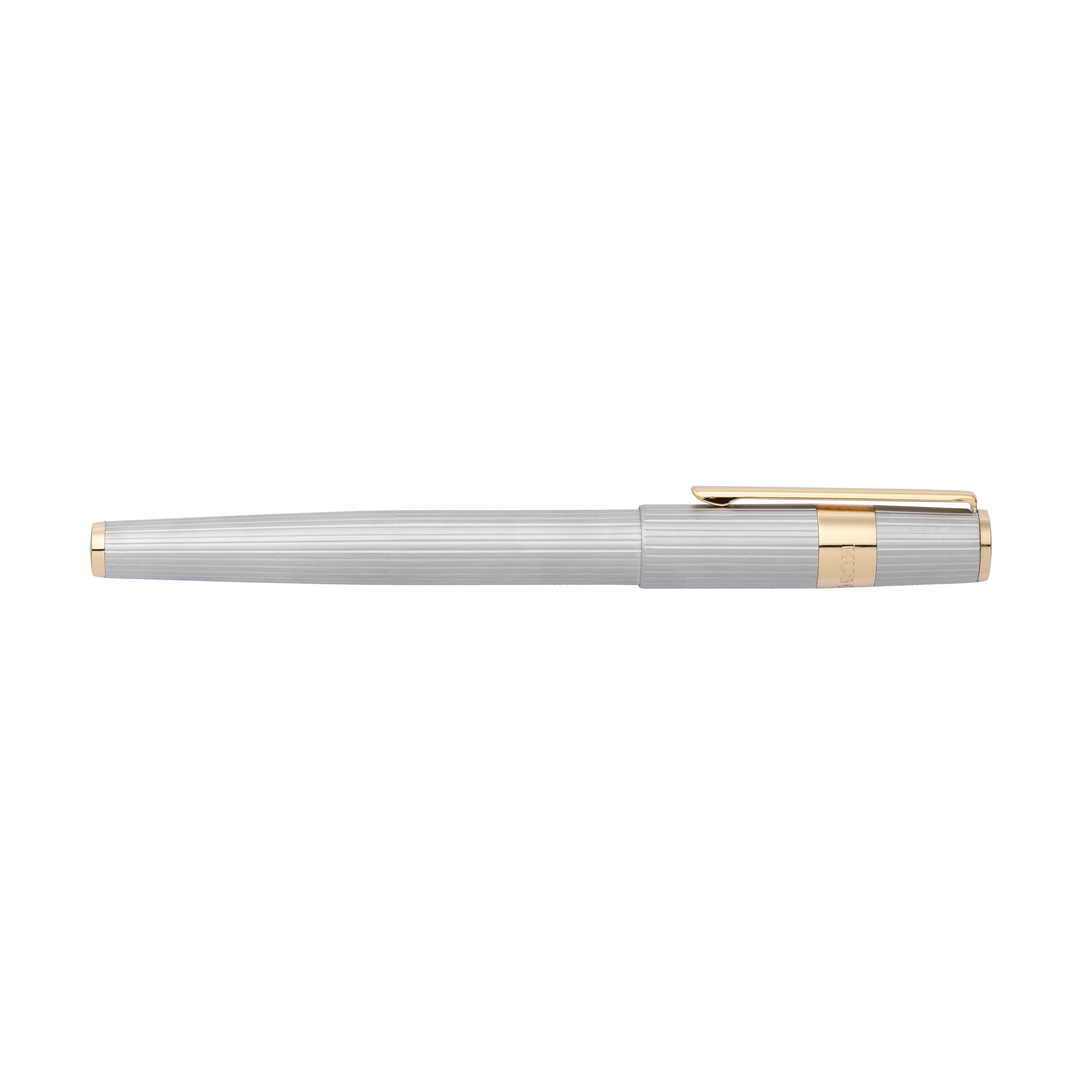 Hugo Boss Gear Pinstripe Silver GT Fountain pen