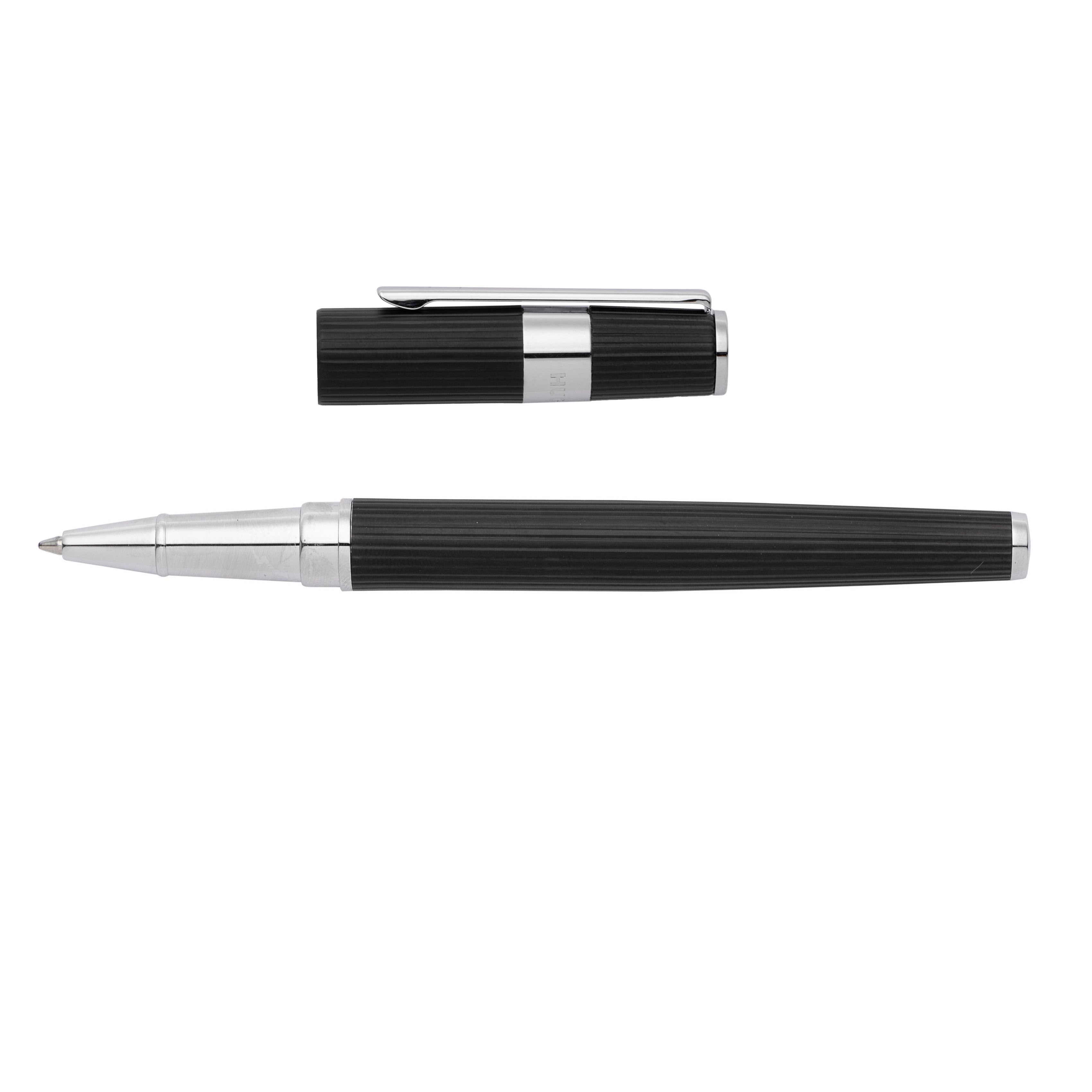 Hugo Boss Gear Ribs Black Rollerball