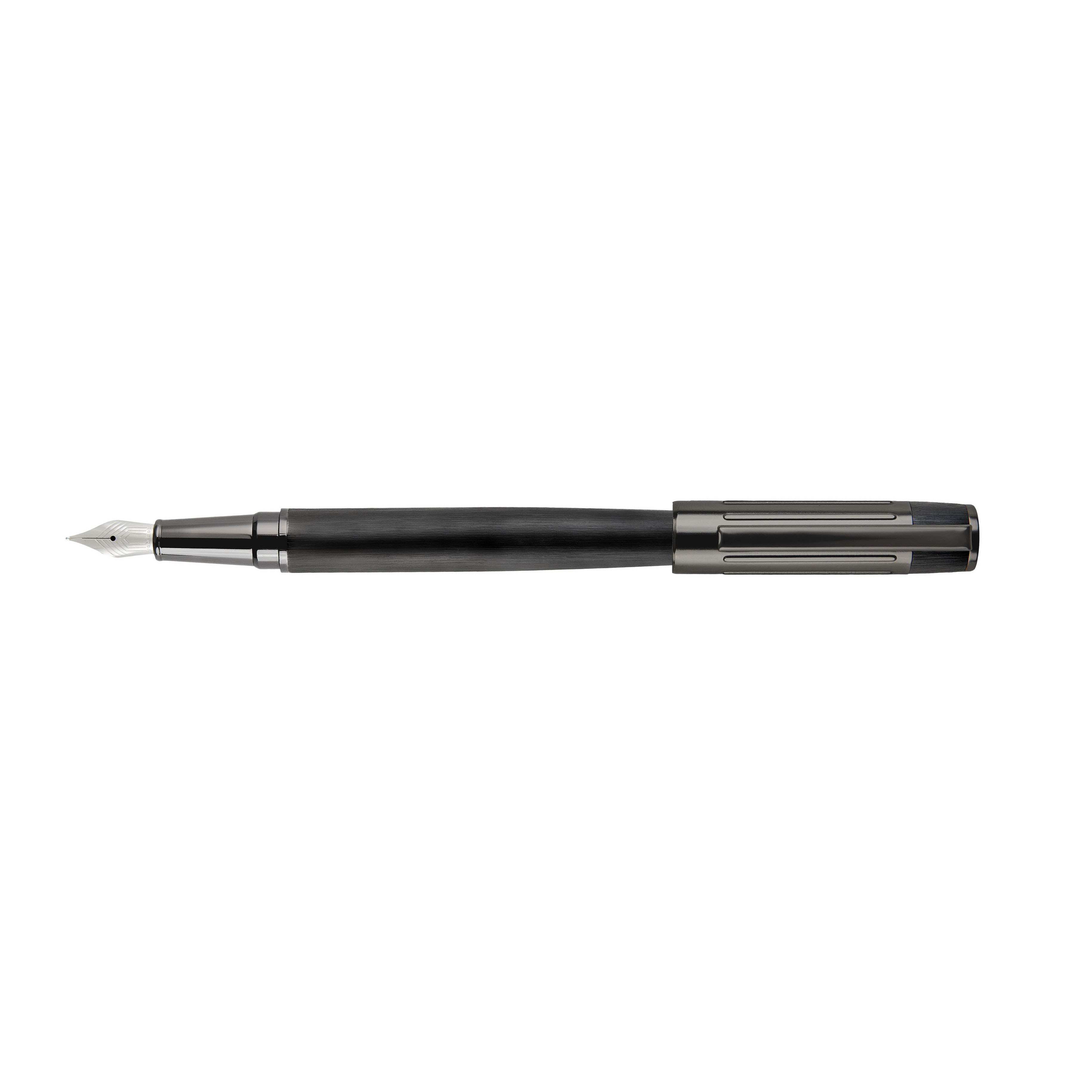 Hugo Boss Gear Ribs Black Fountain pen