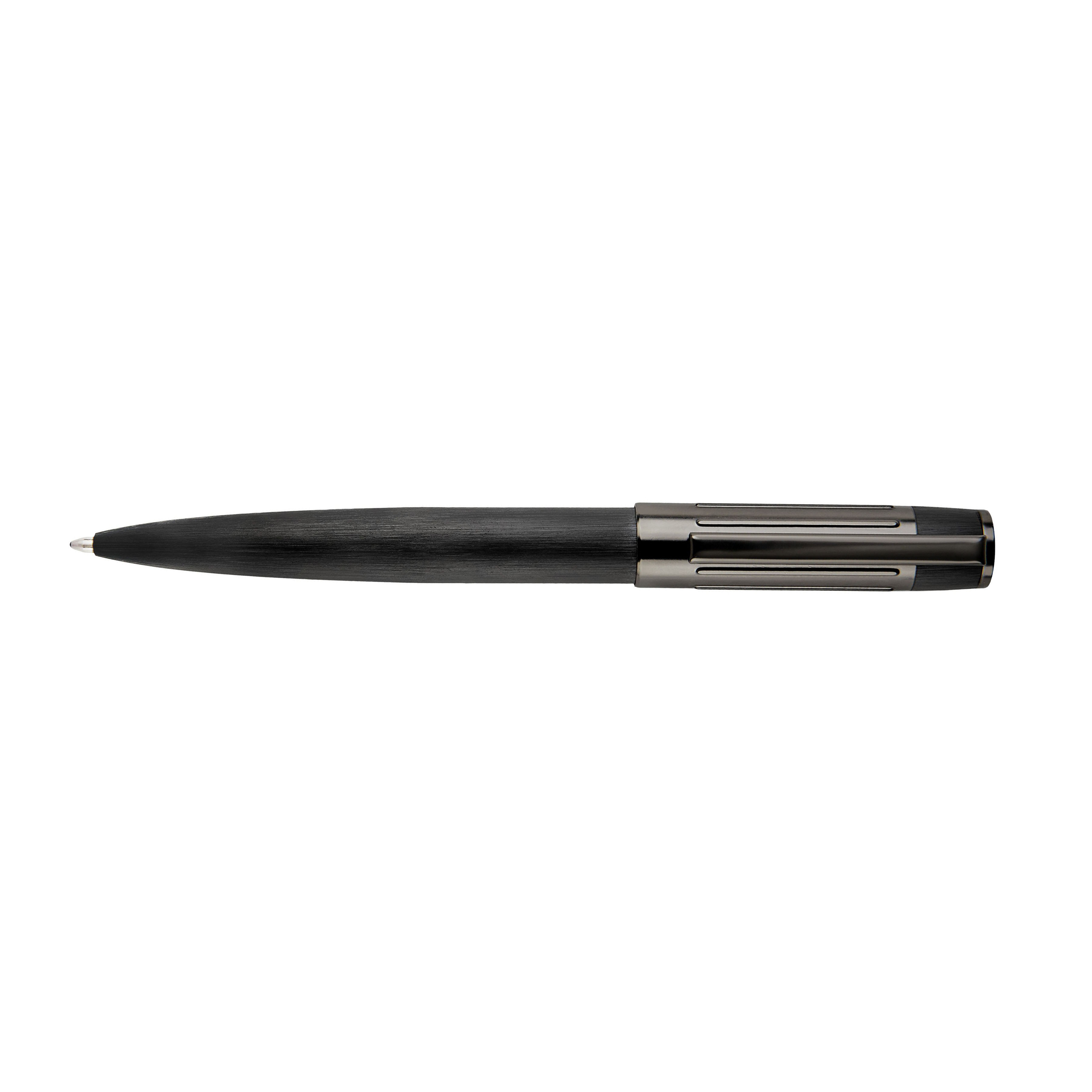 Hugo Boss Gear Ribs Black Ballpoint