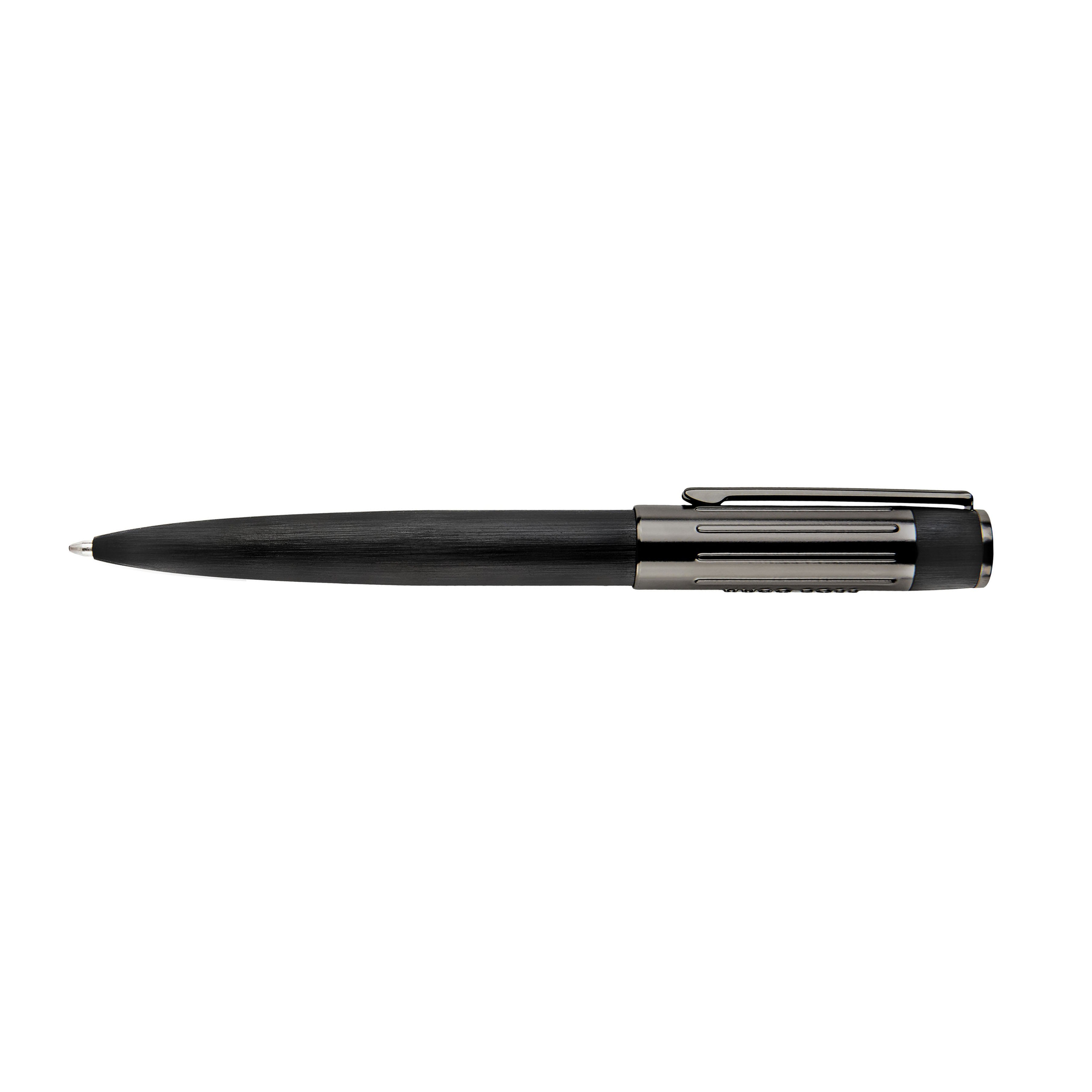 Hugo Boss Gear Ribs Black Ballpoint