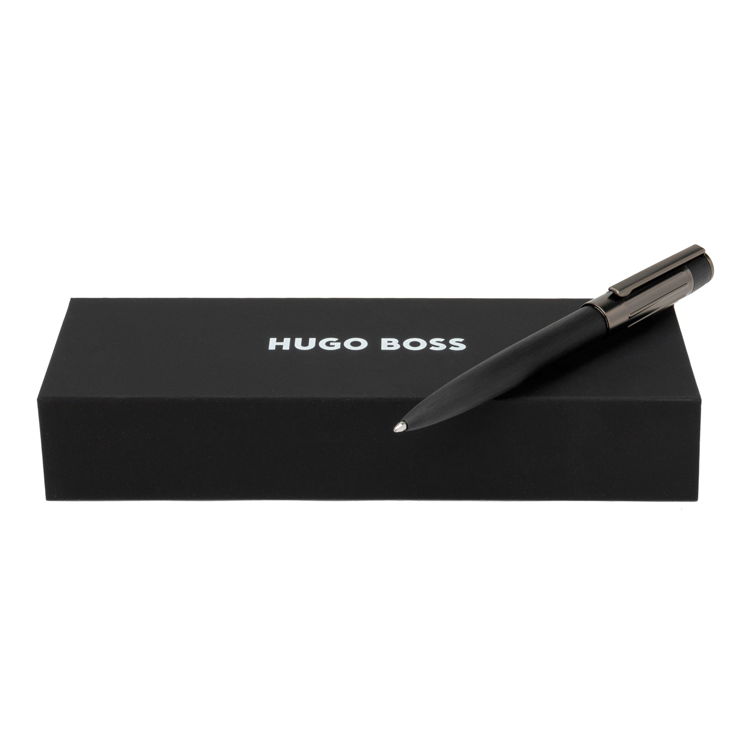 Hugo Boss Gear Ribs Black Ballpoint