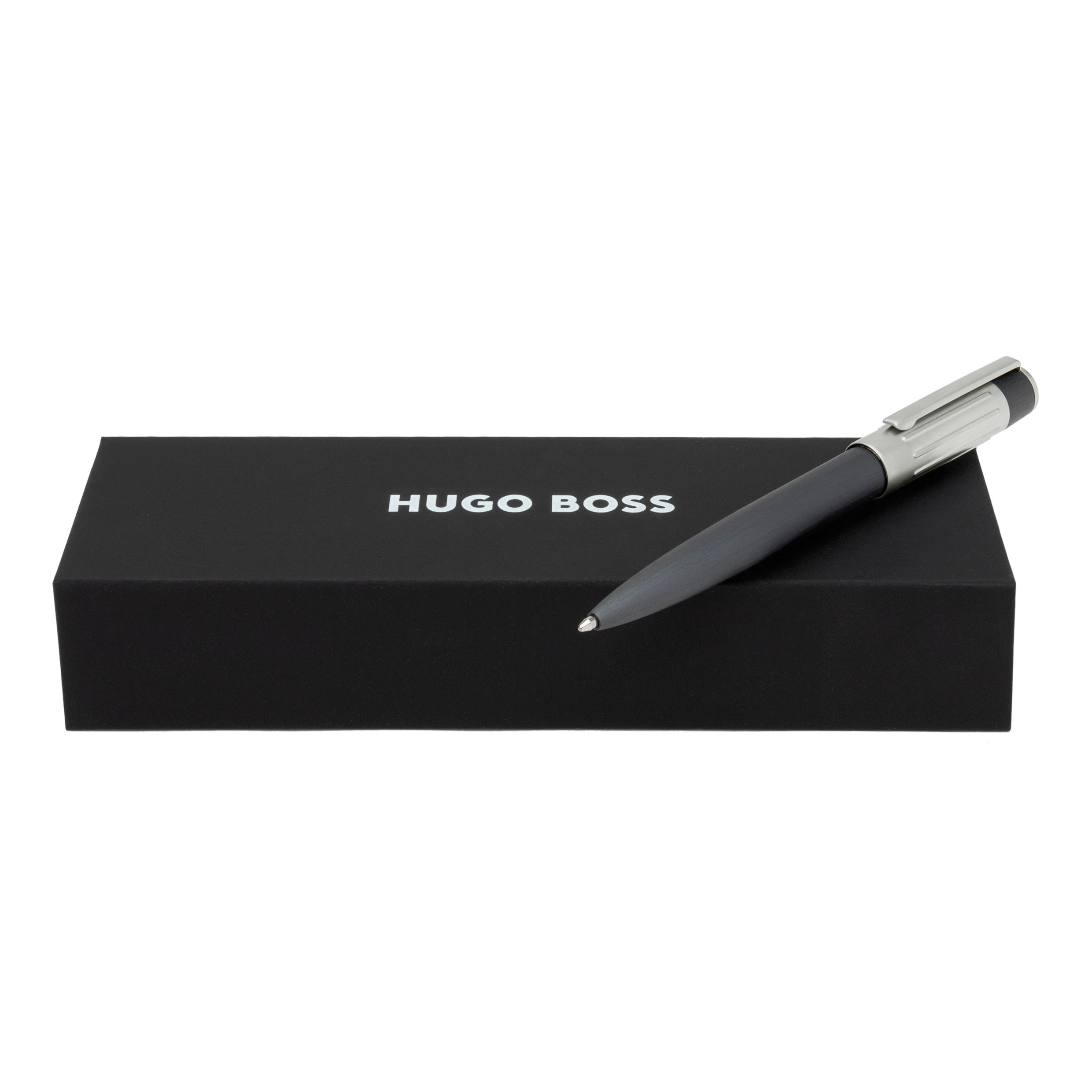 Hugo Boss Gear Ribs Gunmetal Kugelschreiber