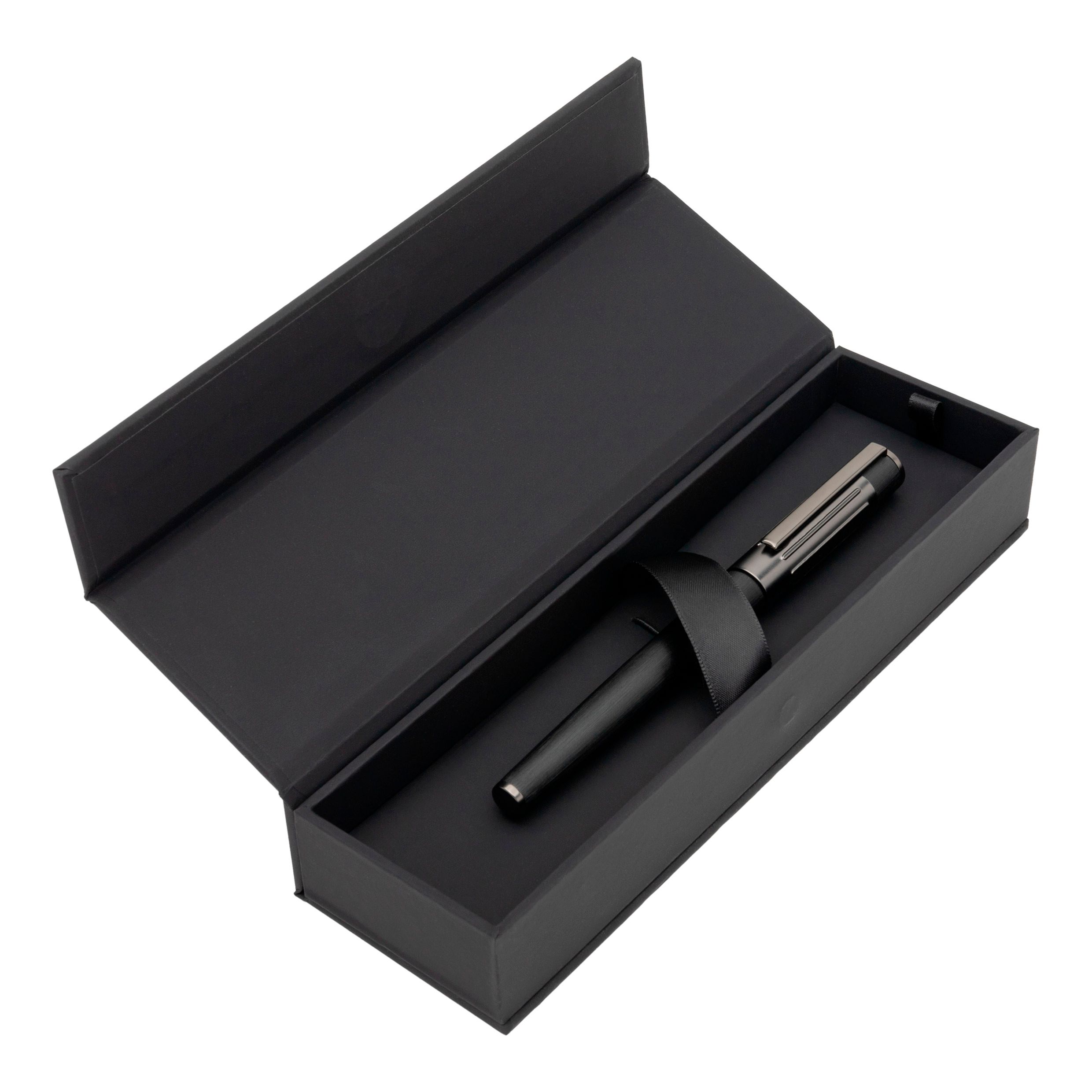 Hugo Boss Gear Ribs Black Rollerball